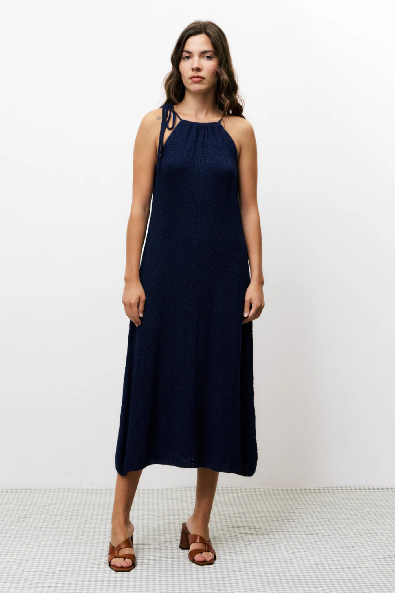 COLLETIA DRESS - BLEU MARINE