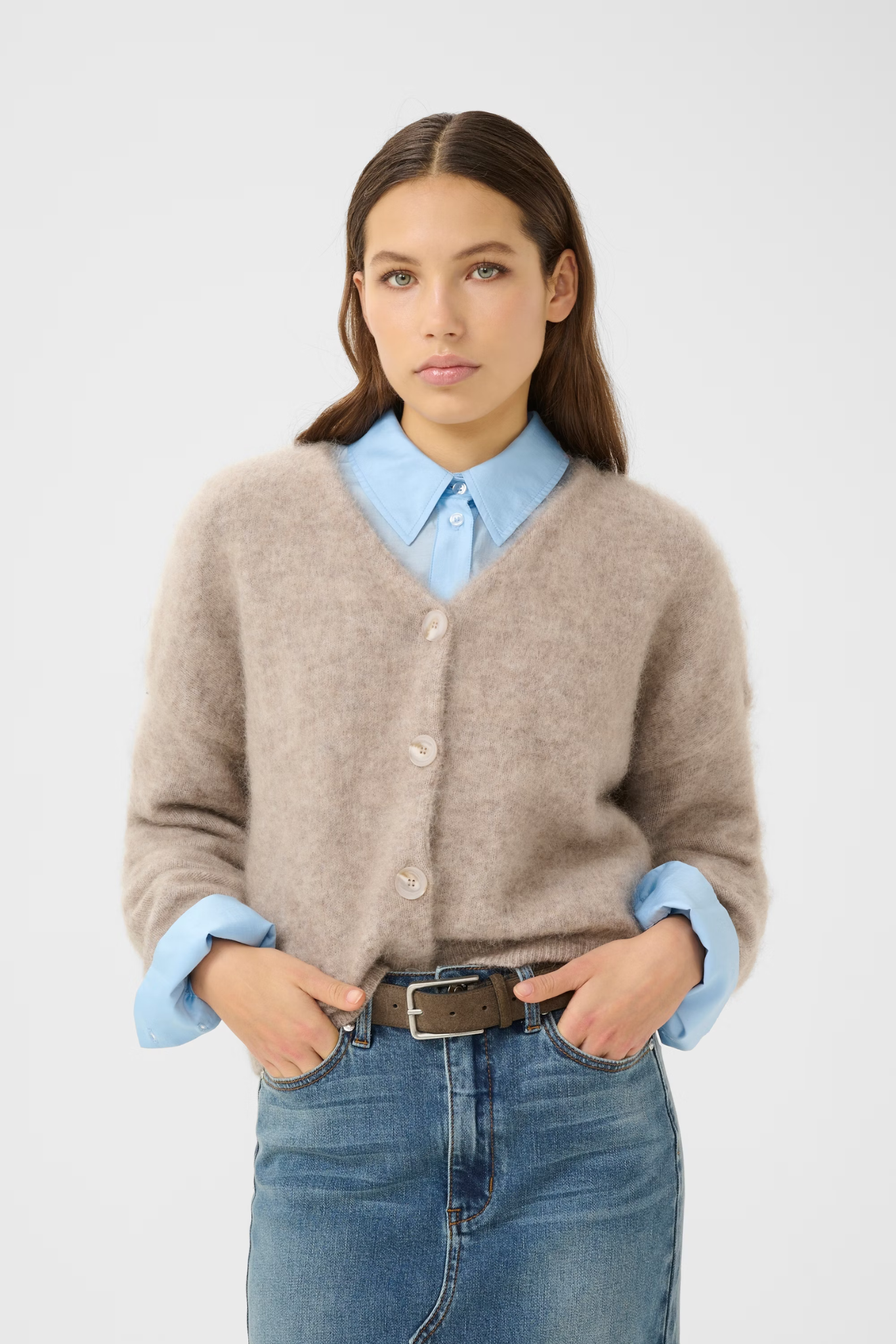 DEBBIE CARDIGAN - WARM SAND MELA