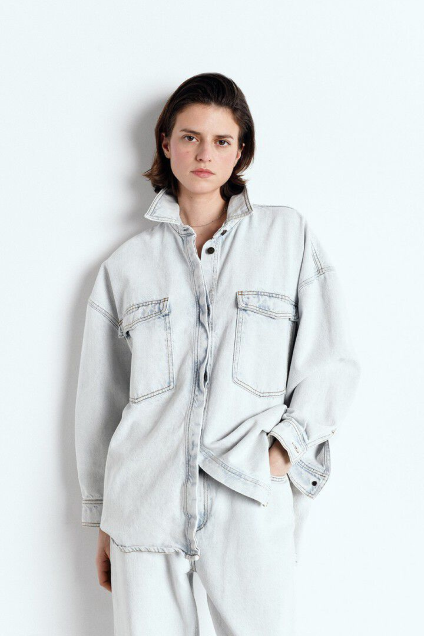 JOYBIRD SHIRT WOMEN - WINTER BLEACHED