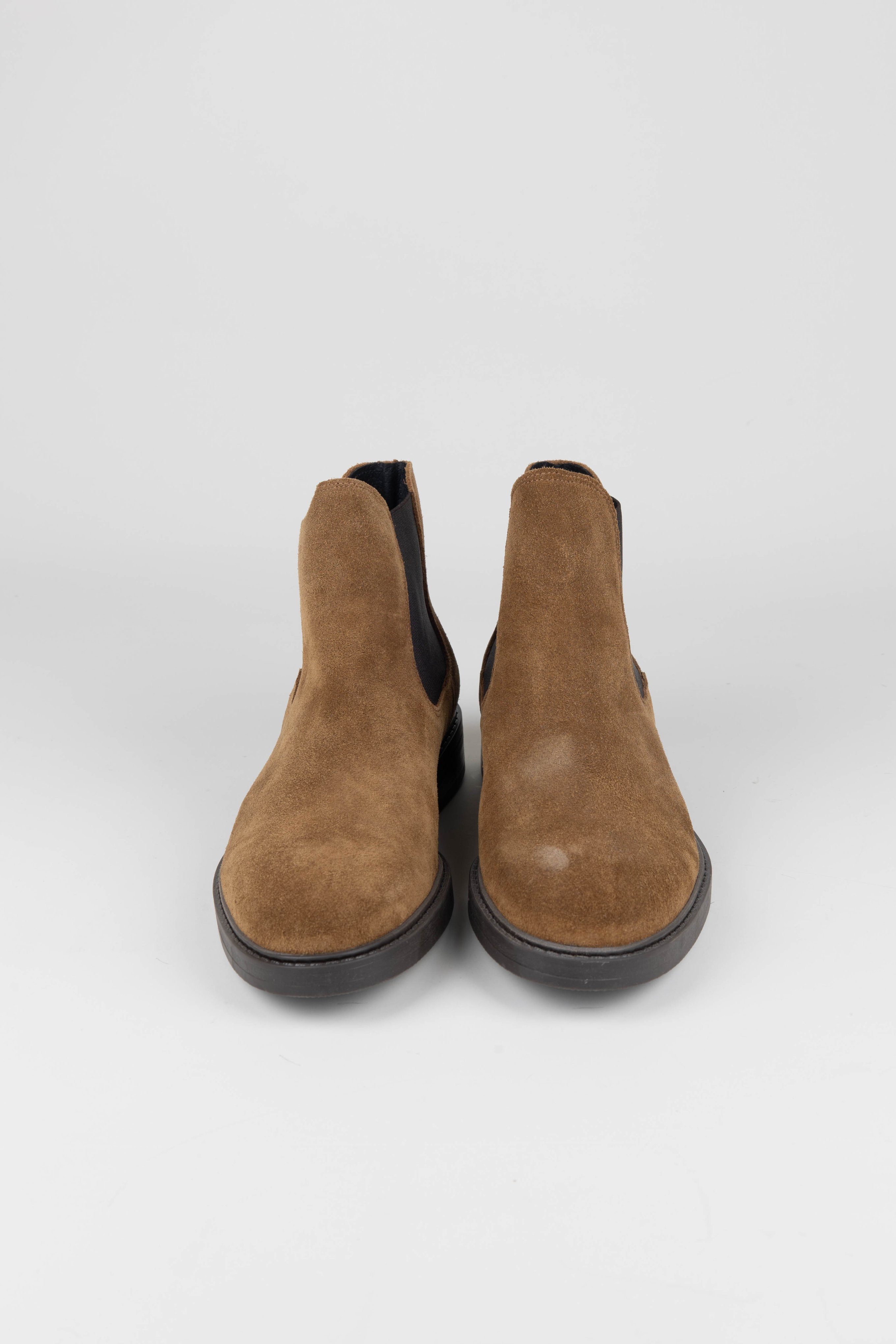 OU - SLHBLAKE SUEDE CHELSEA BOOTS MEN - TOBACCO BROWN