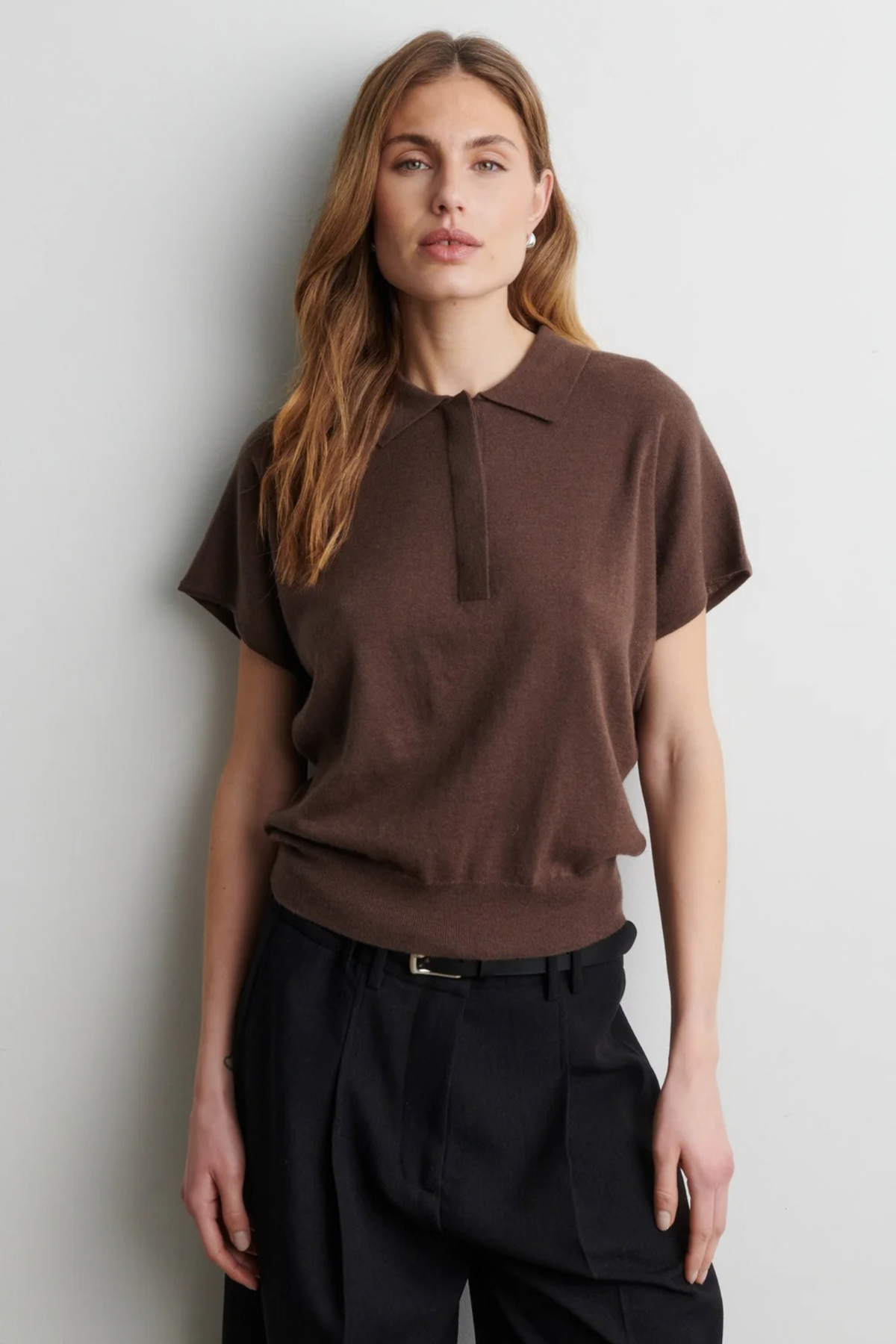 CLARO KNIT SS POLO - CARAFE