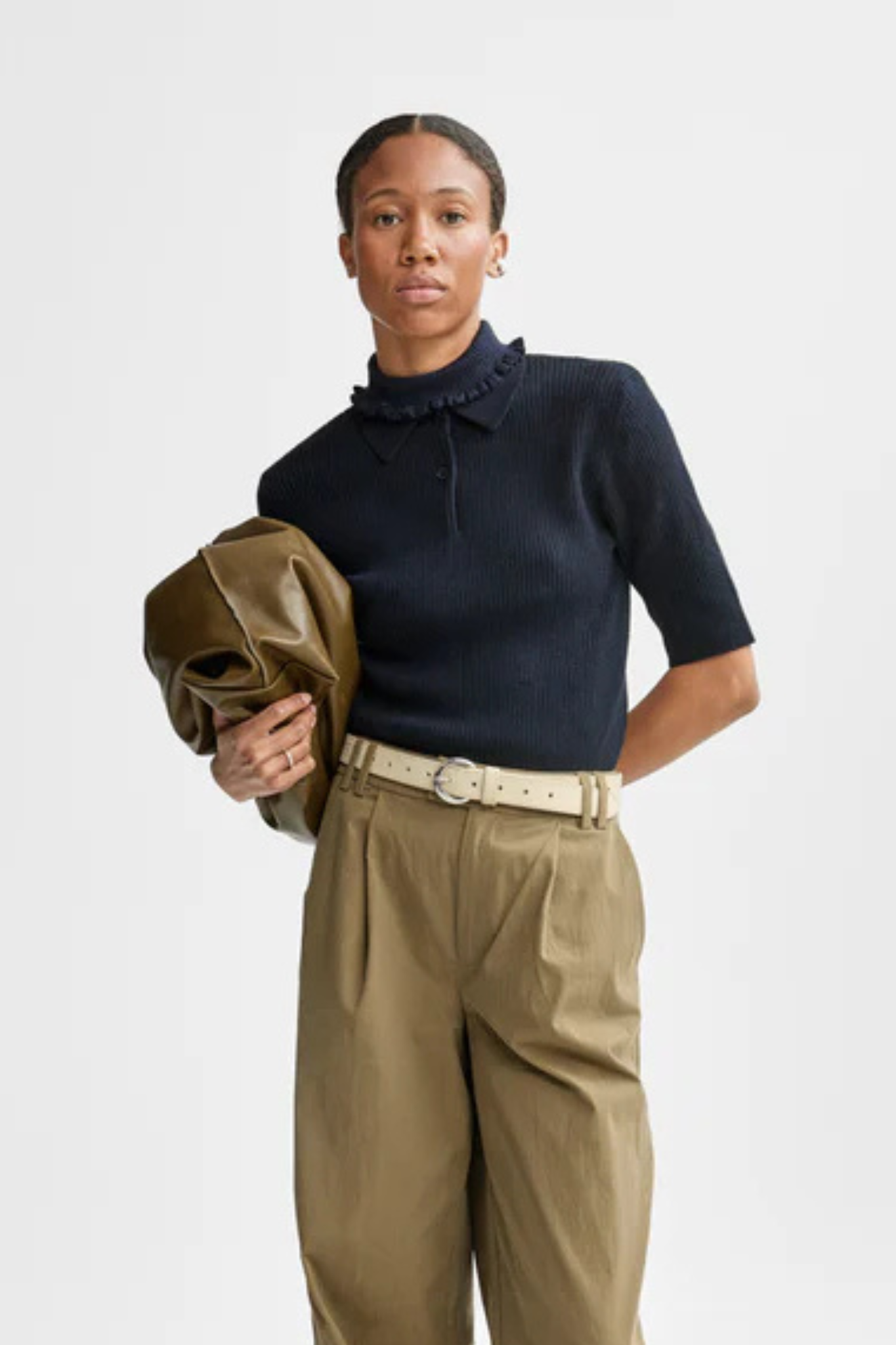 ELLA POLO KNIT - NAVY