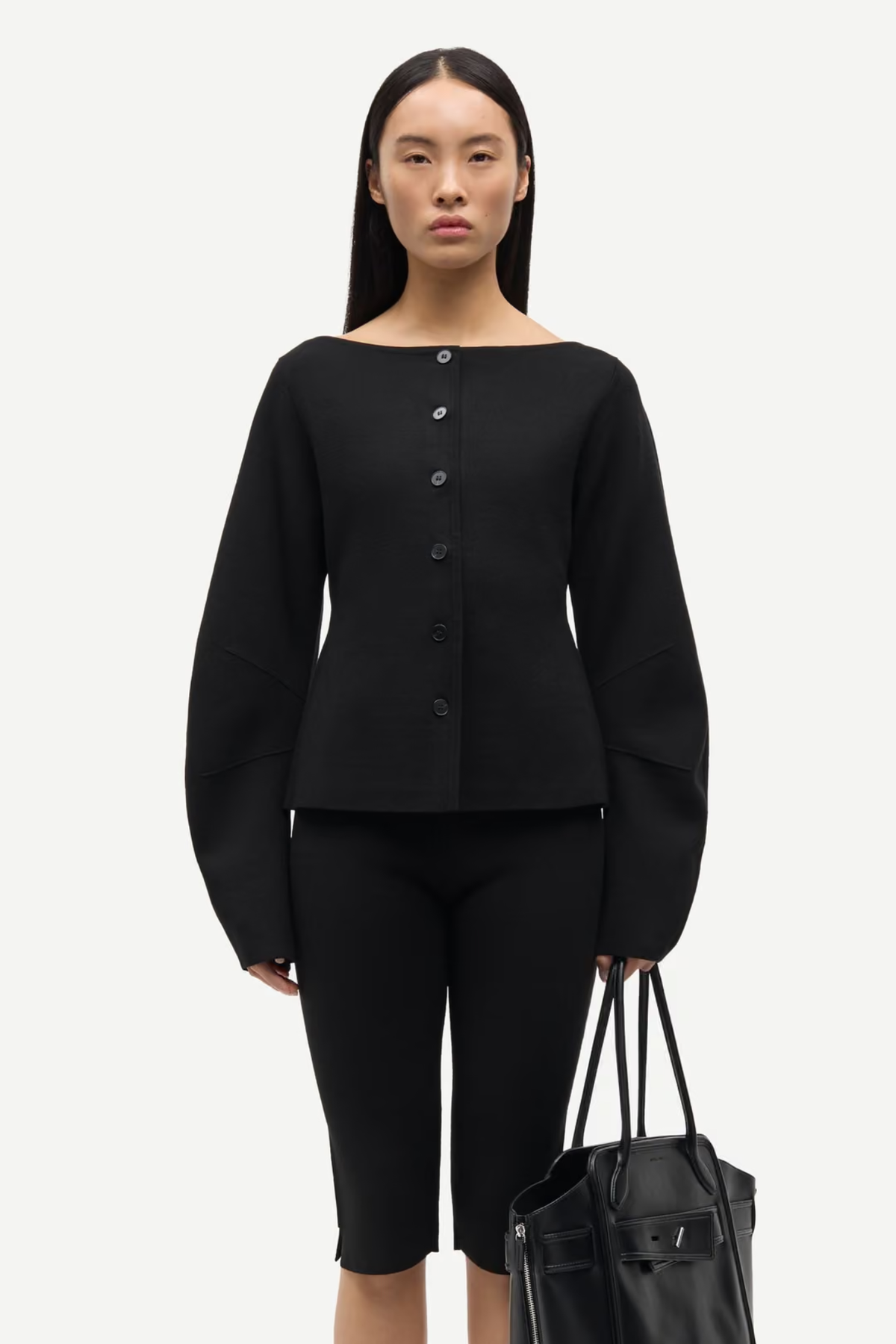 ALLY CARDIGAN JACKET - BLACK