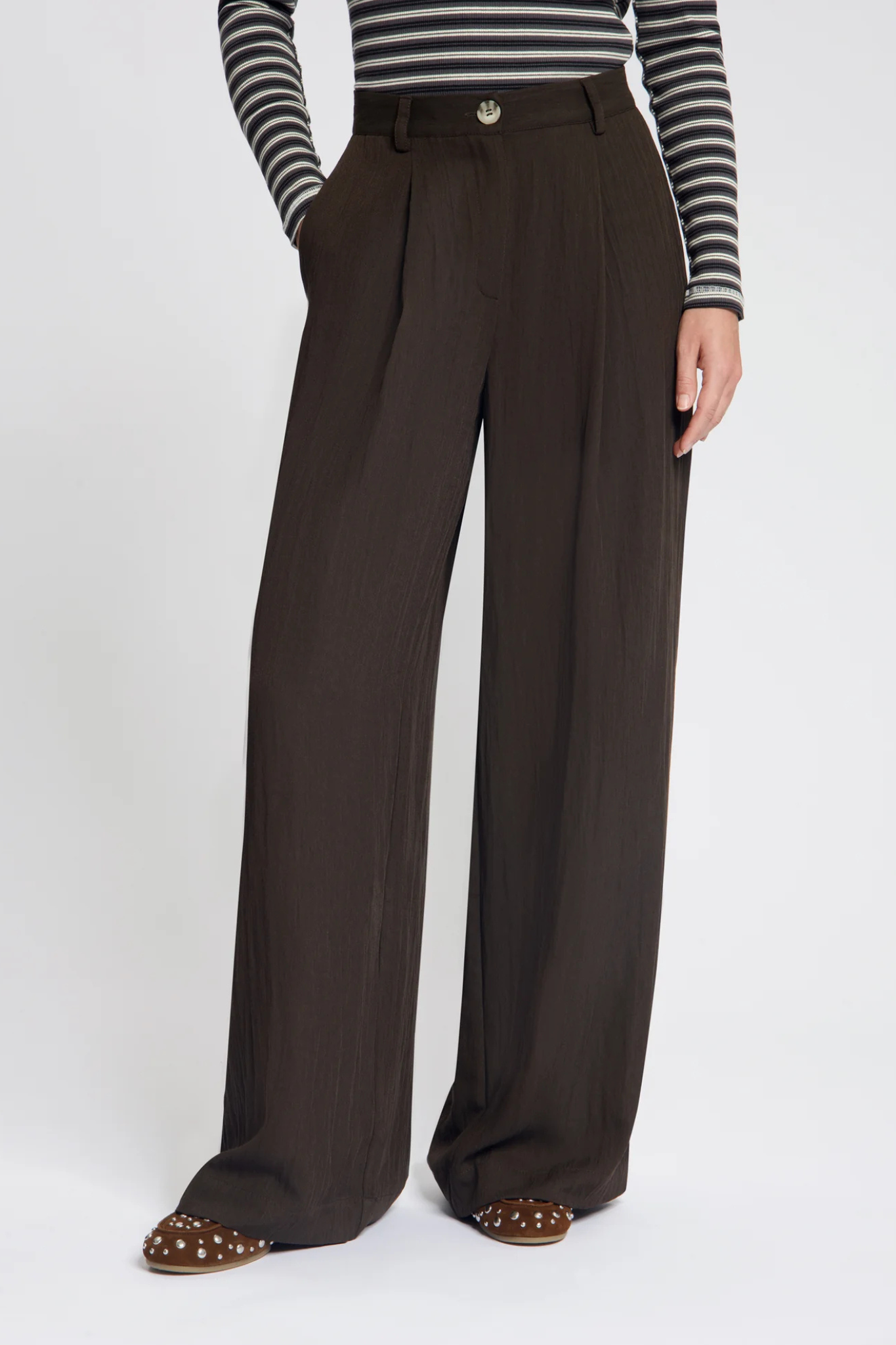 WREN TROUSERS - BROWN