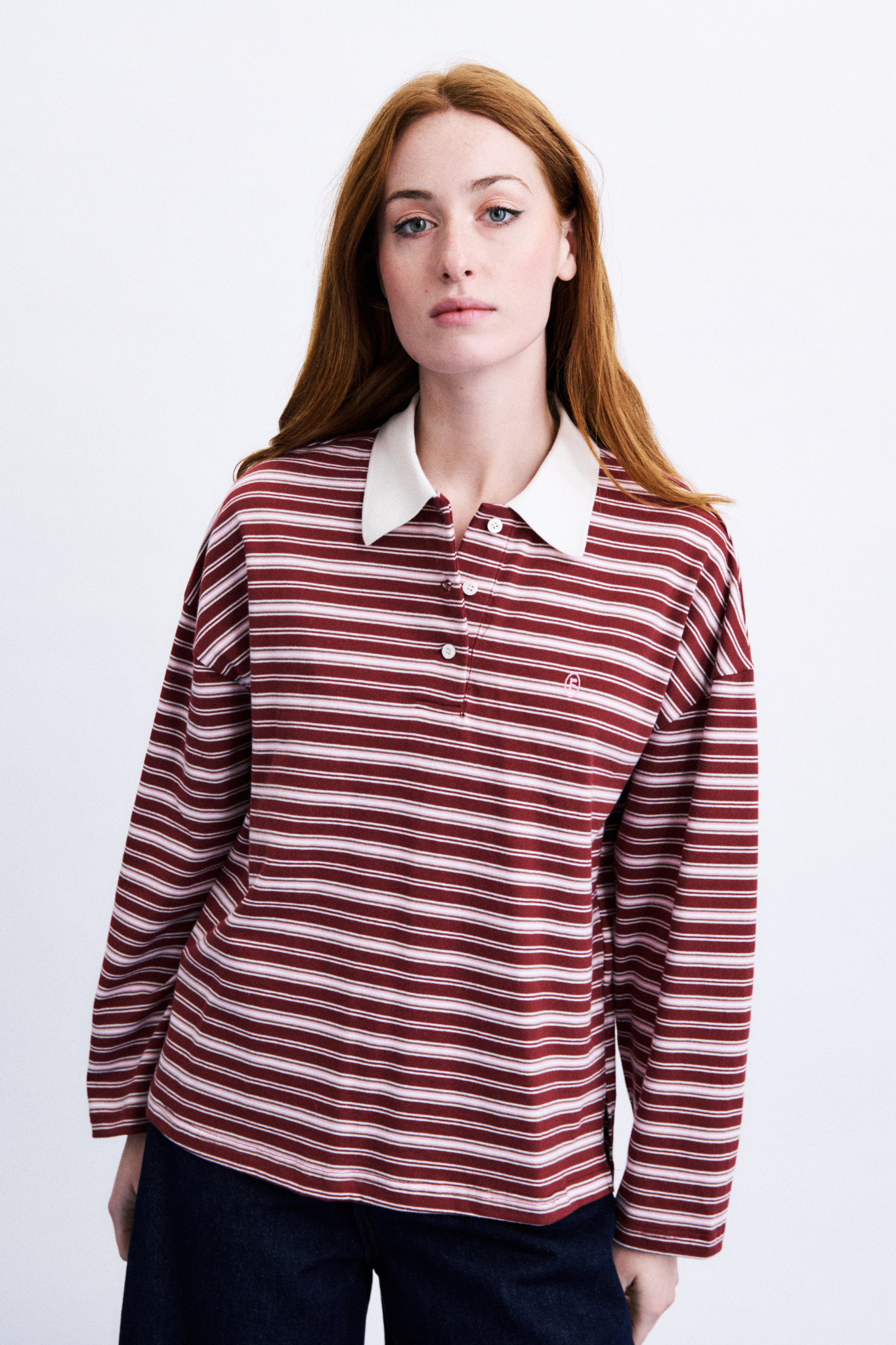 RUMOI POLOSHIRT - BORDEAUX