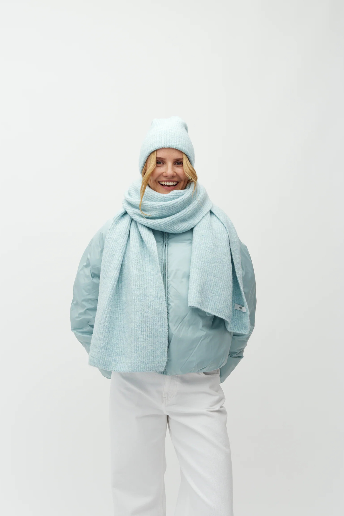 ÉCHARPE SANELA HEVELYN - BLEU AÉRO