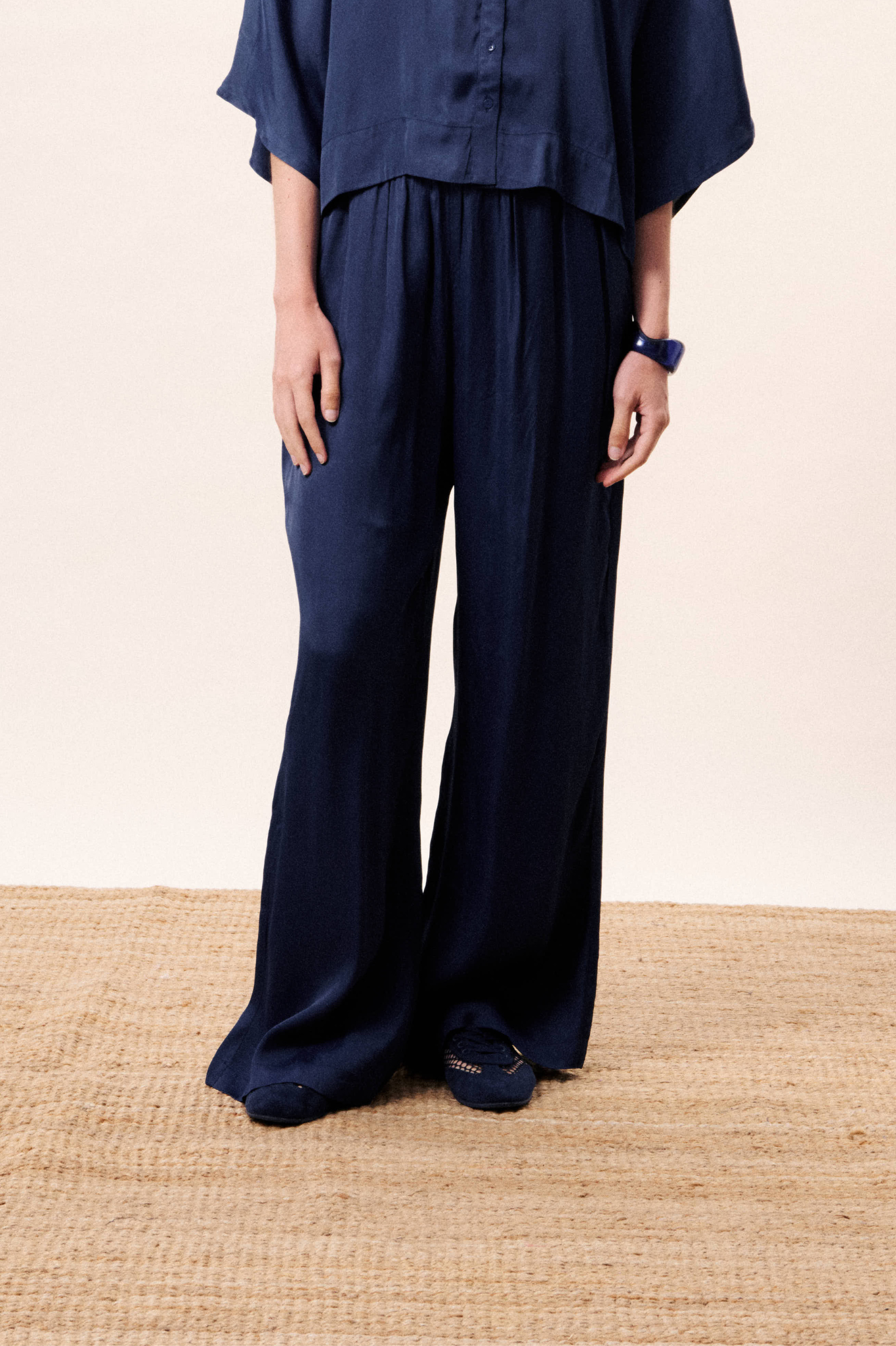 ECUME PANTS - NAVY BLUE