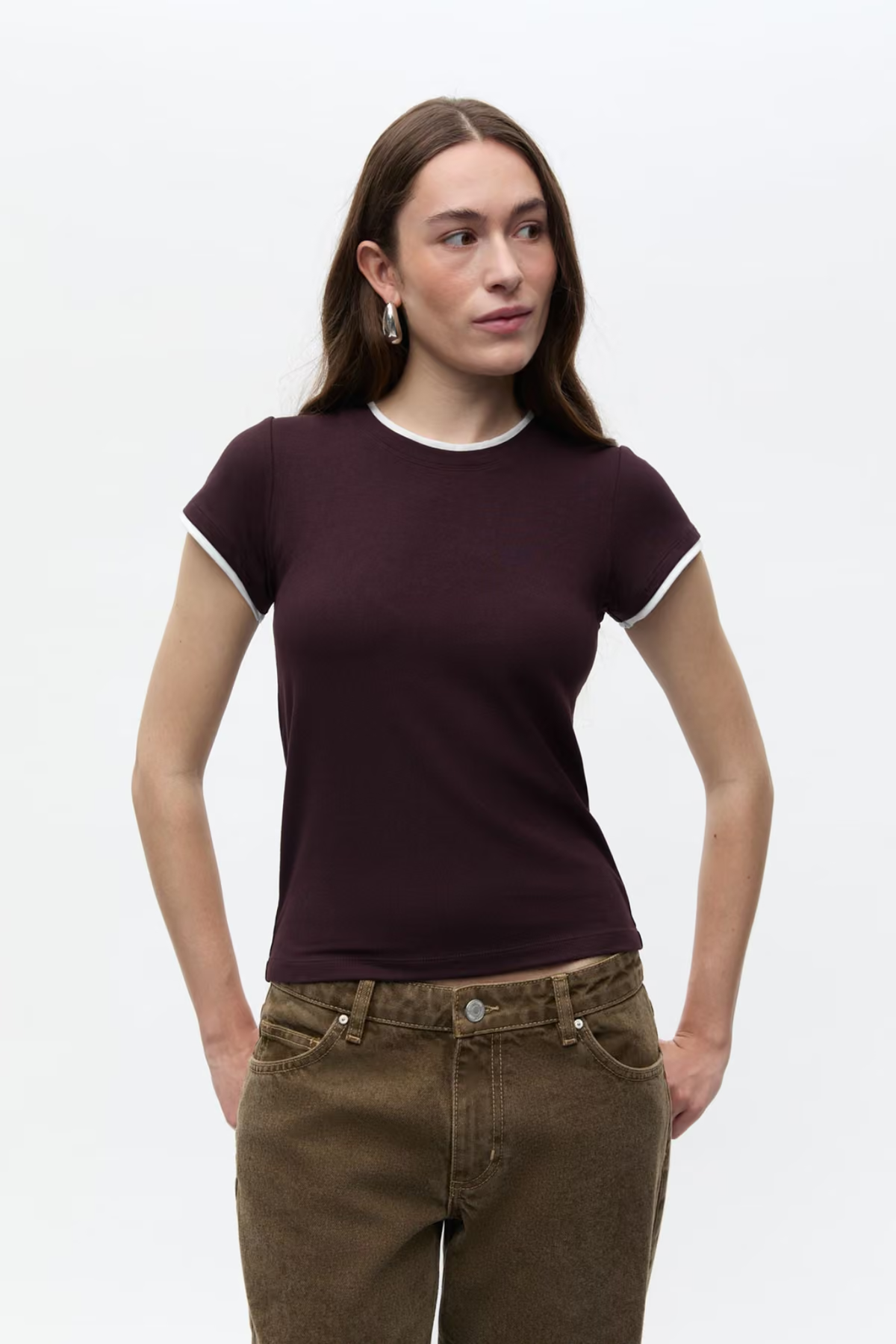 ELLA O-N TOP - GARDENIA CHOCOLATE