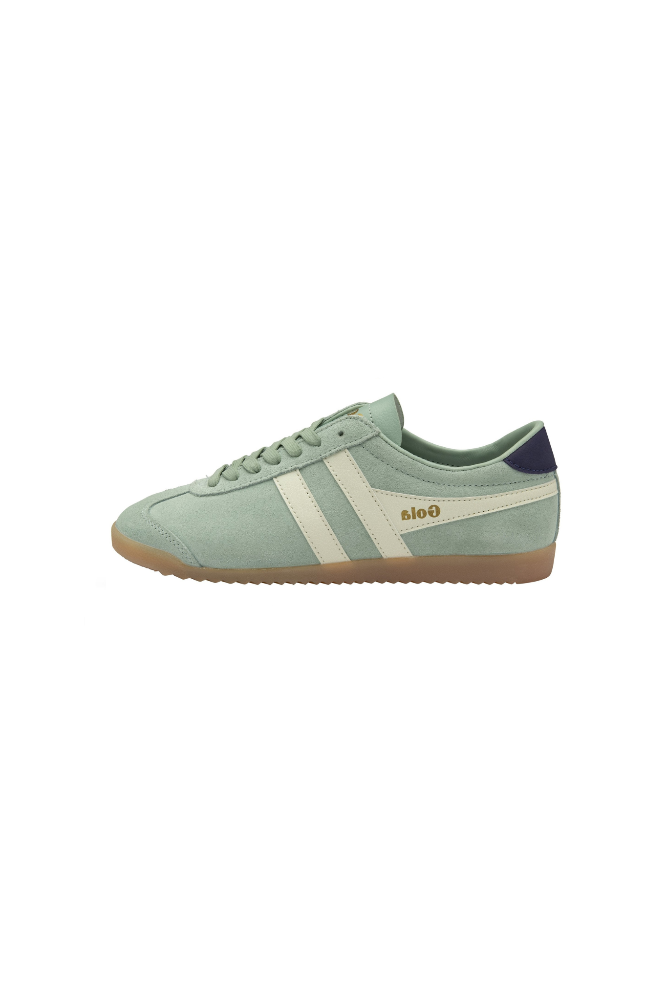 GOLA BULLET SUEDE - SURF/OFF WHITE/PALE GUM. Side view