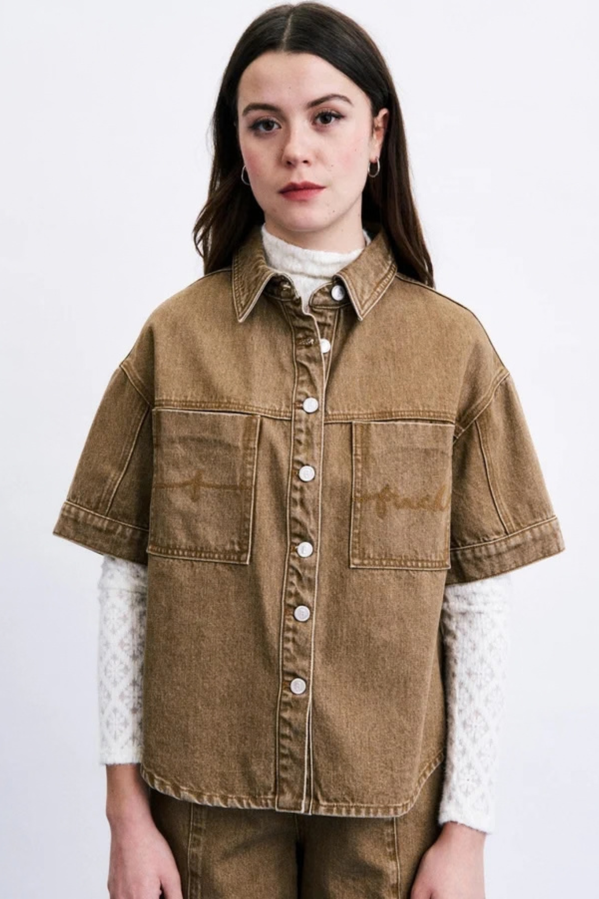INARI SHIRT - ICE BROWN