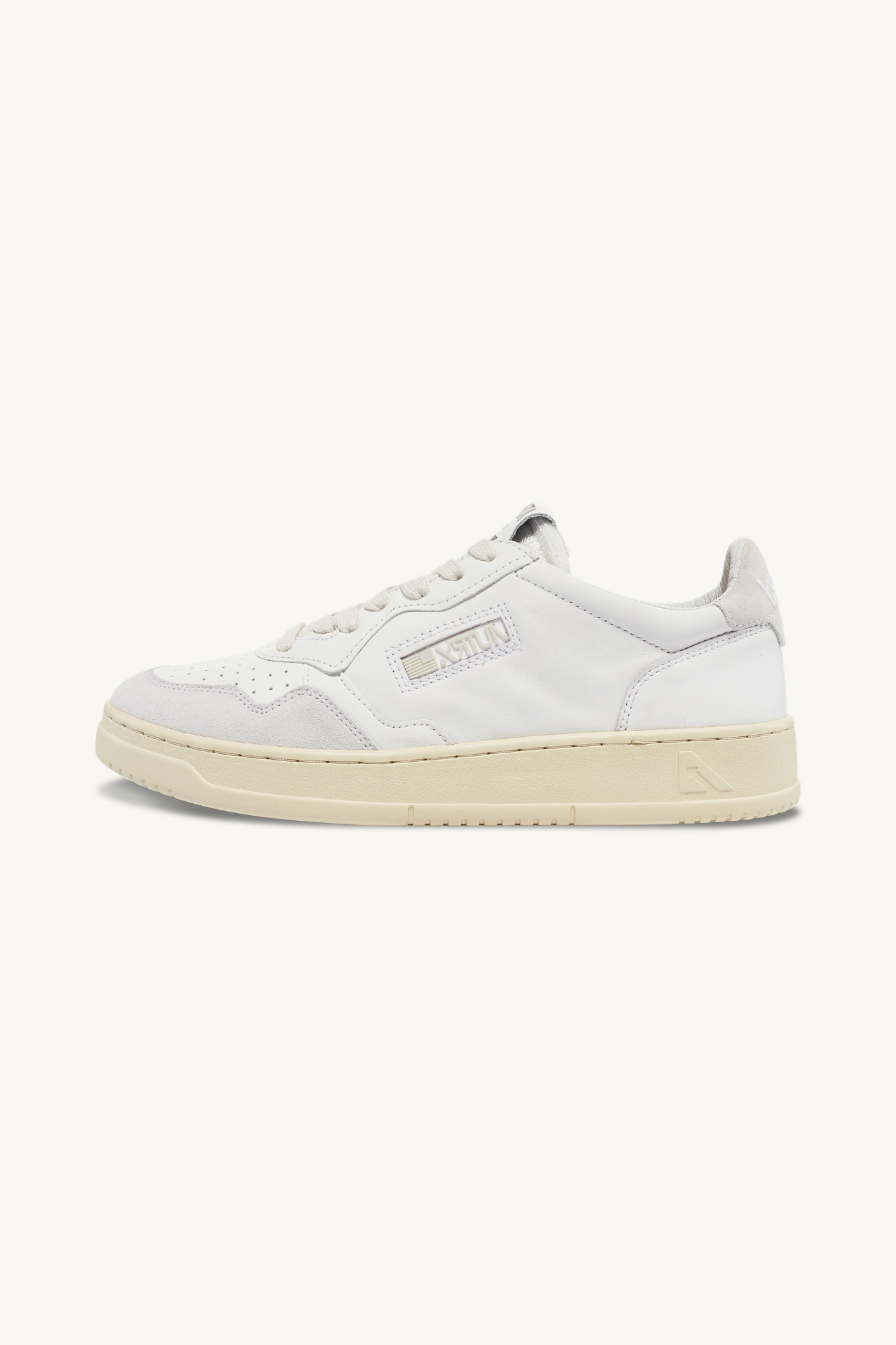 AOLM-CE10 - OPEN LOW SNEAKER - LEATHER/LEATHER WHITE