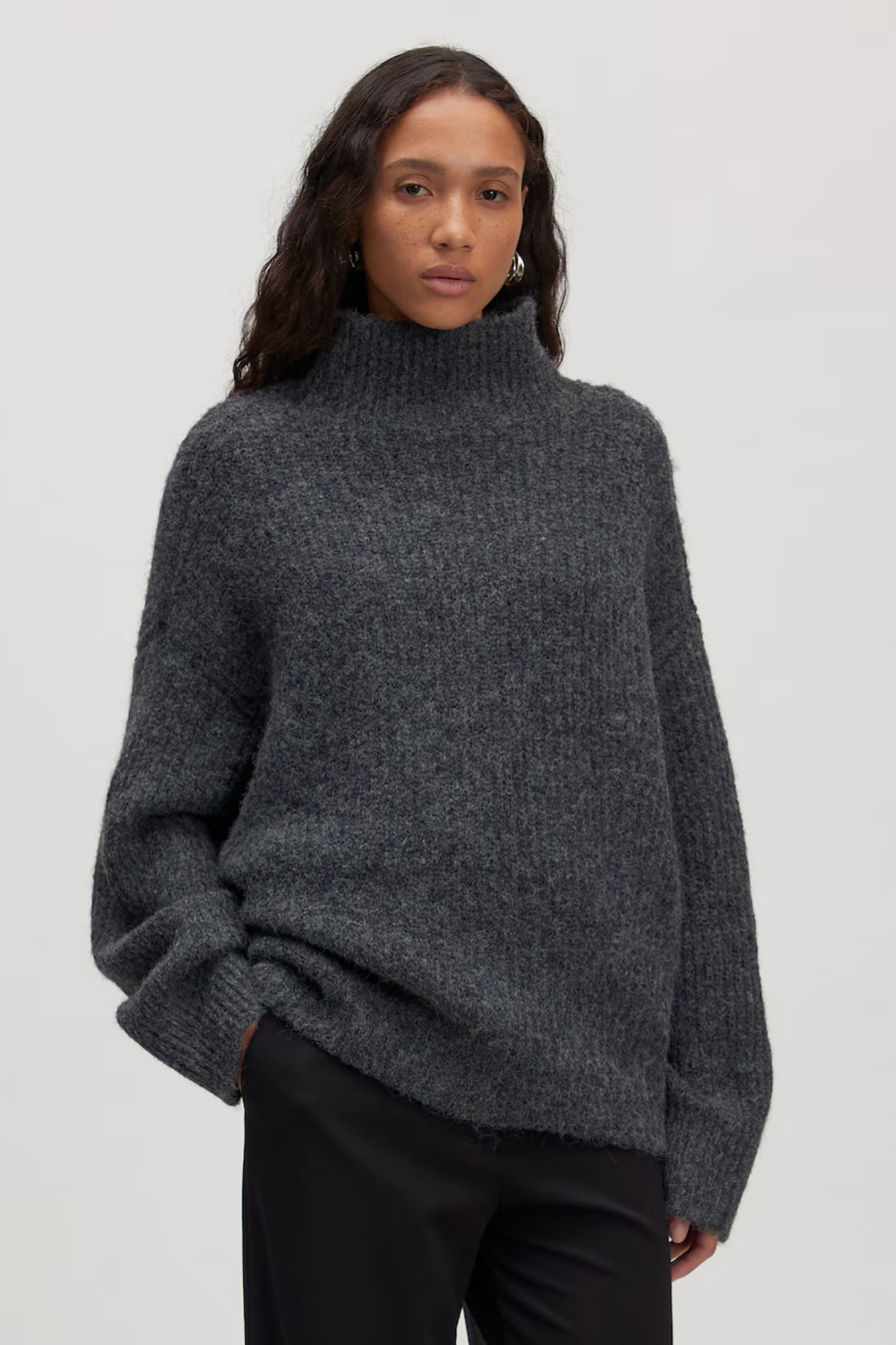 BETH SWEATER - GREY MELANGE