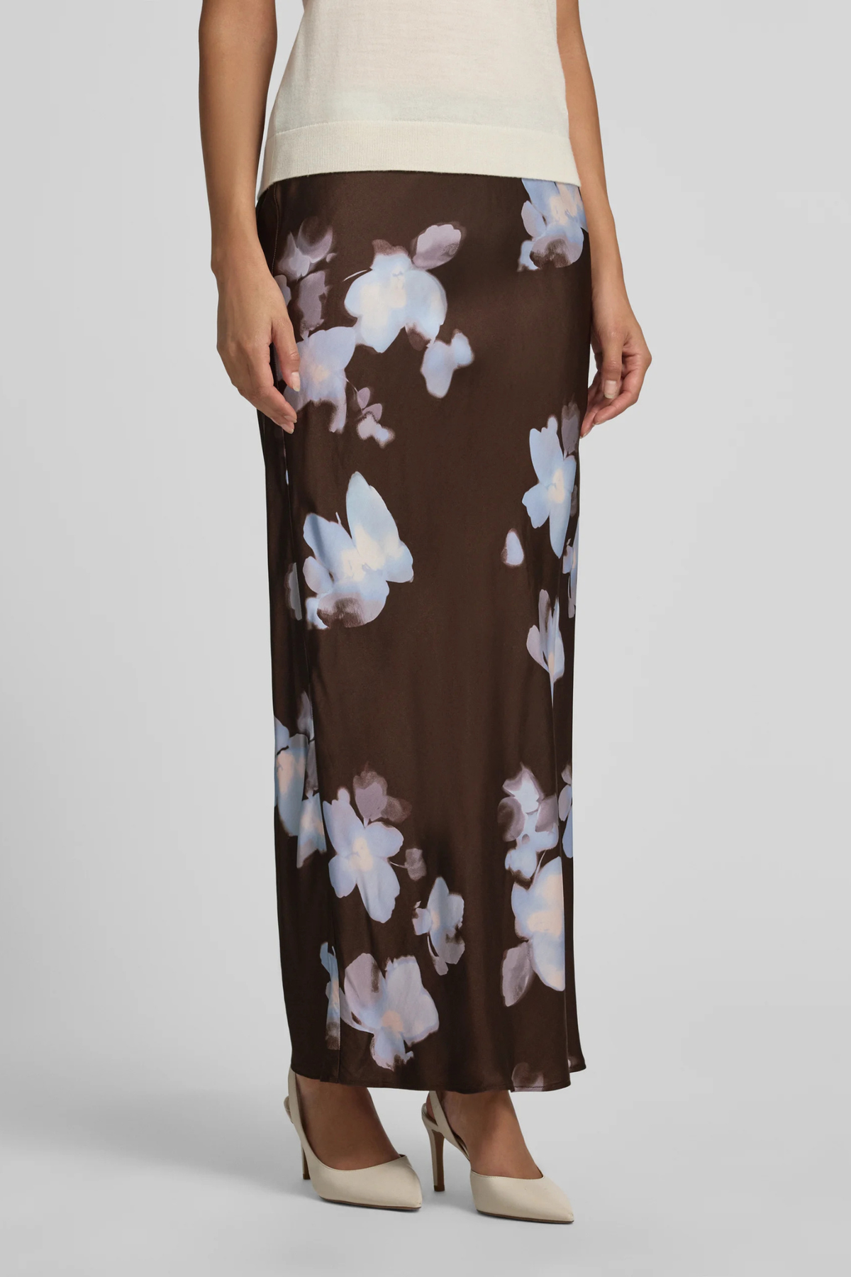 ANINDA BIG FLOWER PAINT SKIRT - BIG FLOWER PAINT