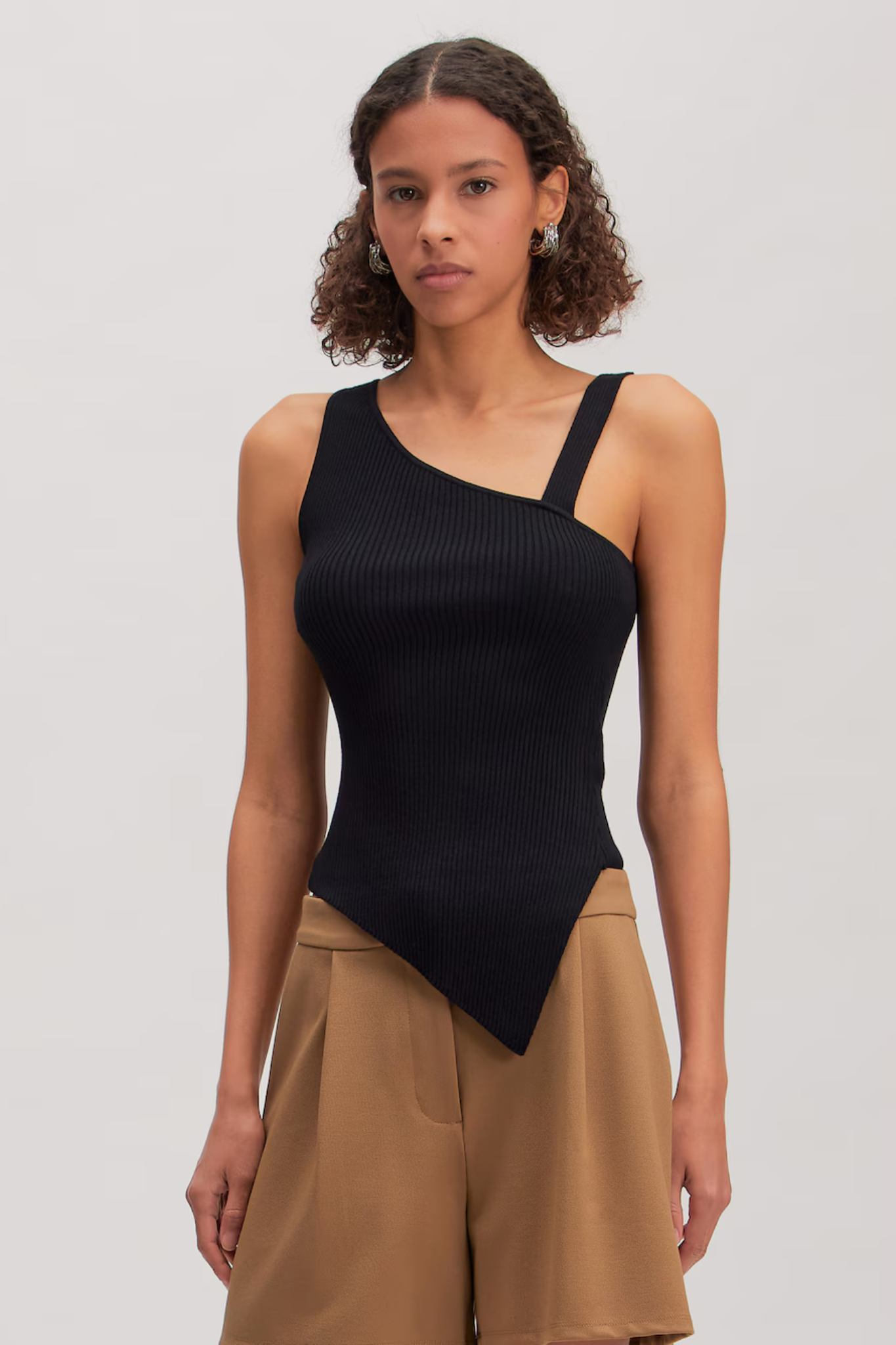 CORALIE KNIT TOP - BLACK