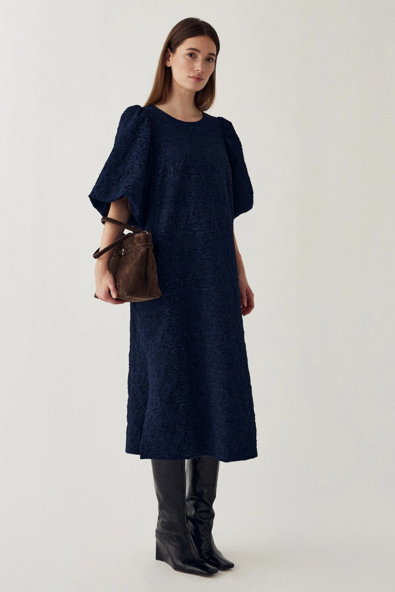 PASTIS LONG DRESS - NAVY BLUE