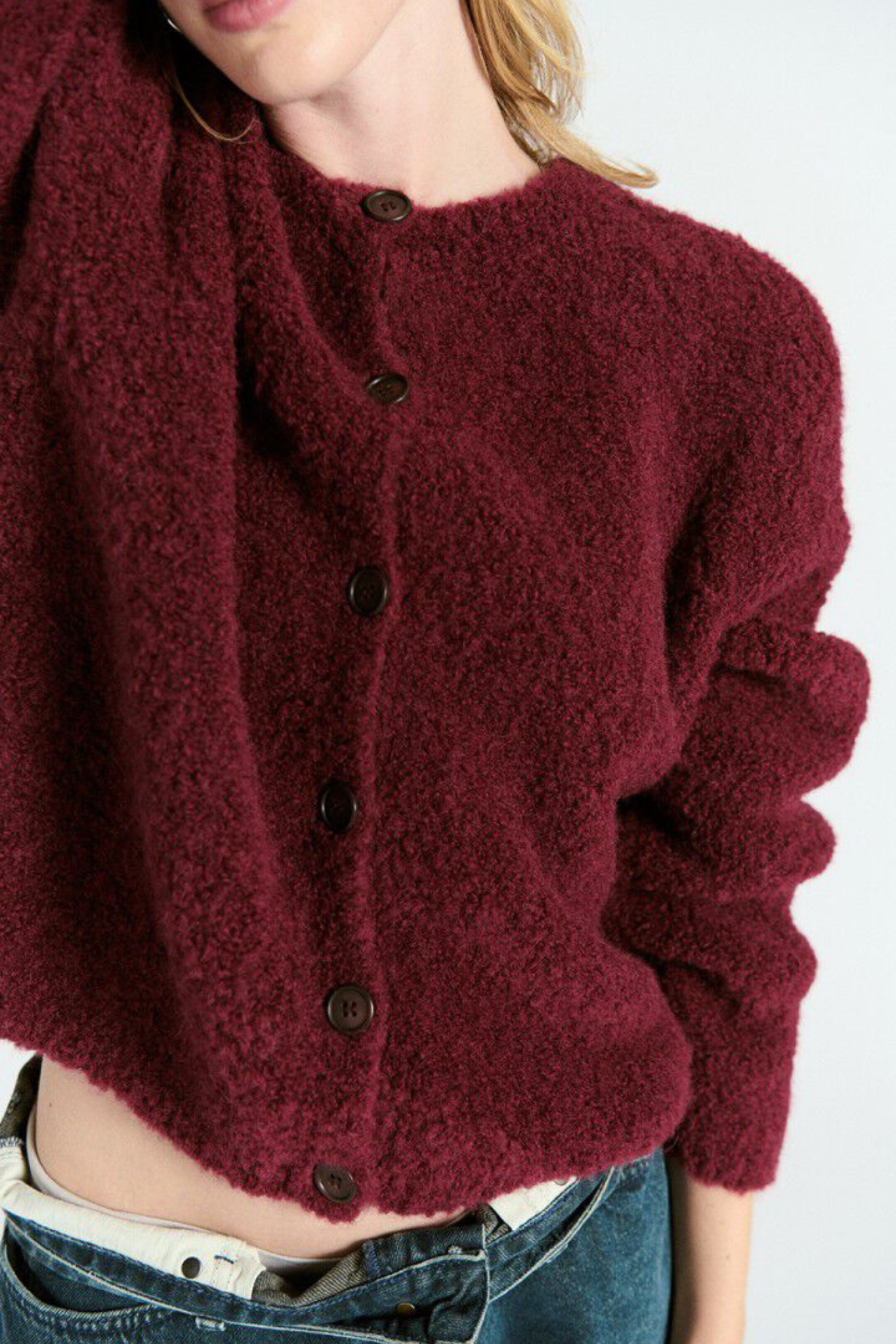 ZOLLY SWEATER - POMEGRANATE MELANGE