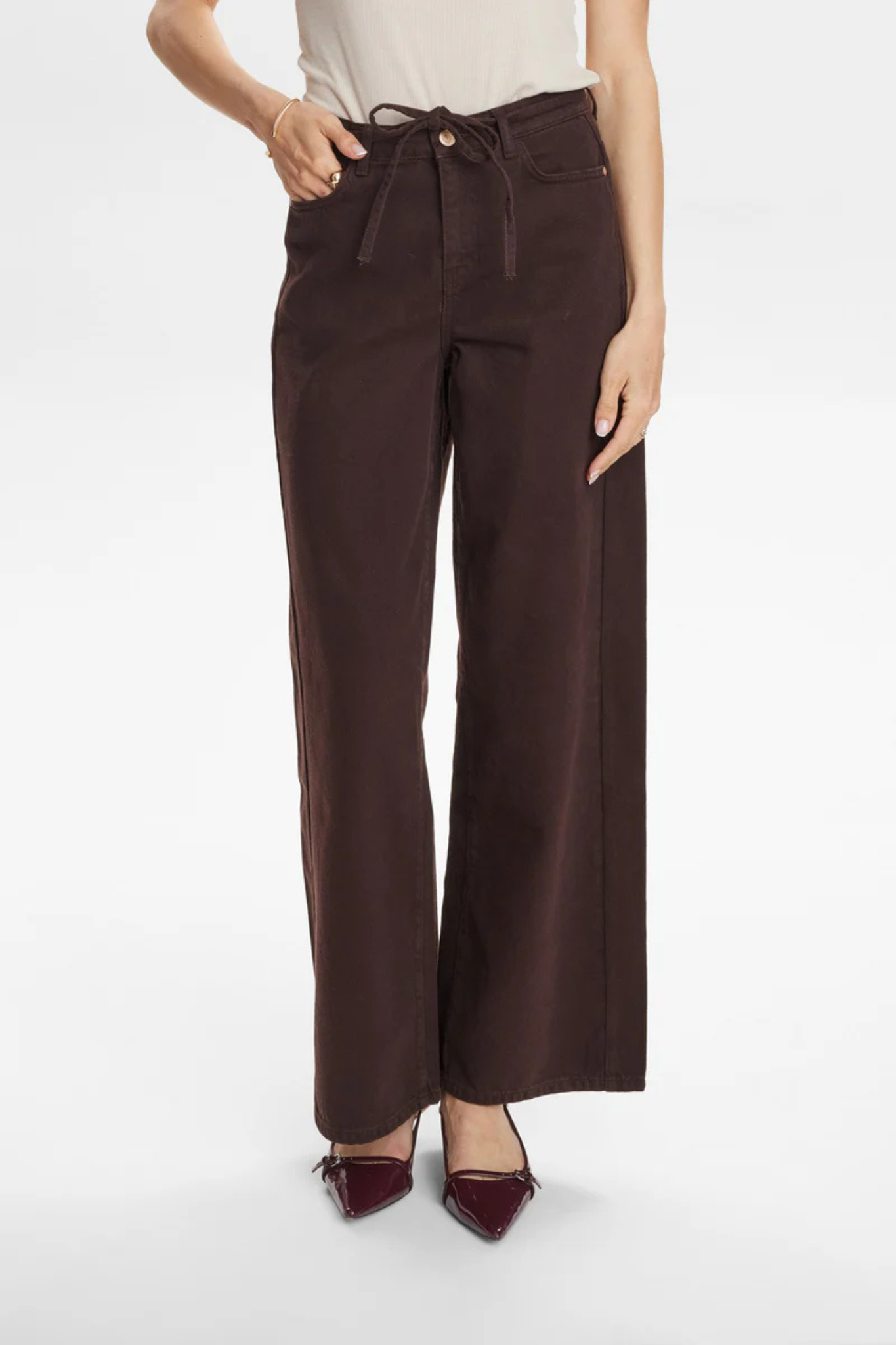 BROOKLYN SOLID JEANS - BLACK COFFEE