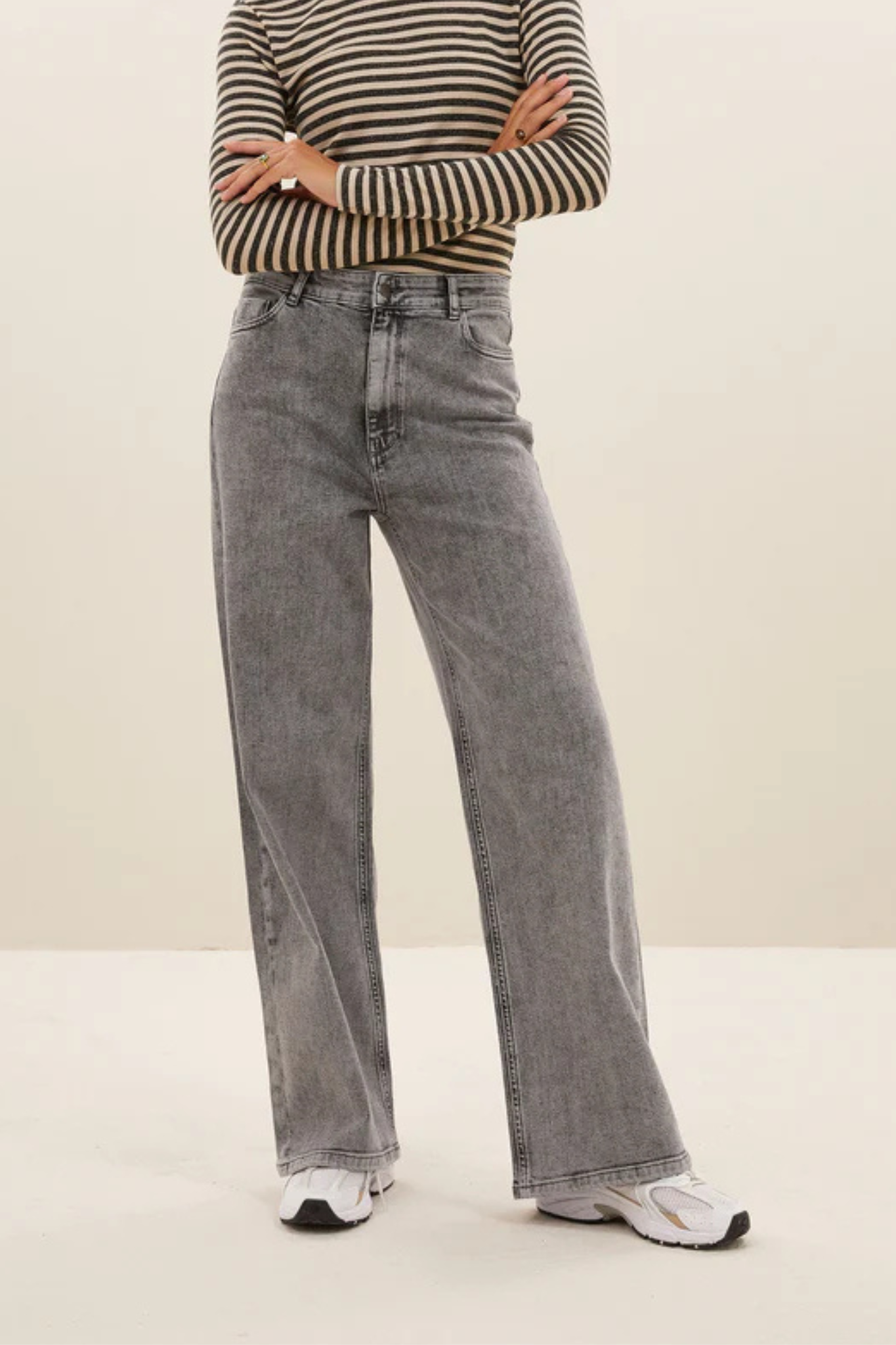 LINA PANTS - GREY DENIM