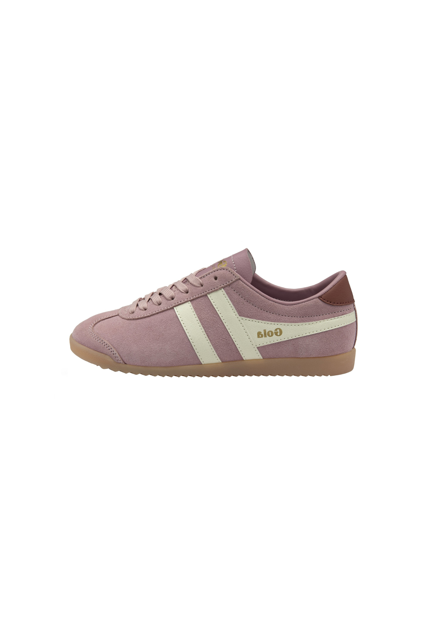 GOLA BULLET SUEDE - CANDY/OFF WHITE/PALE GUM. Side view