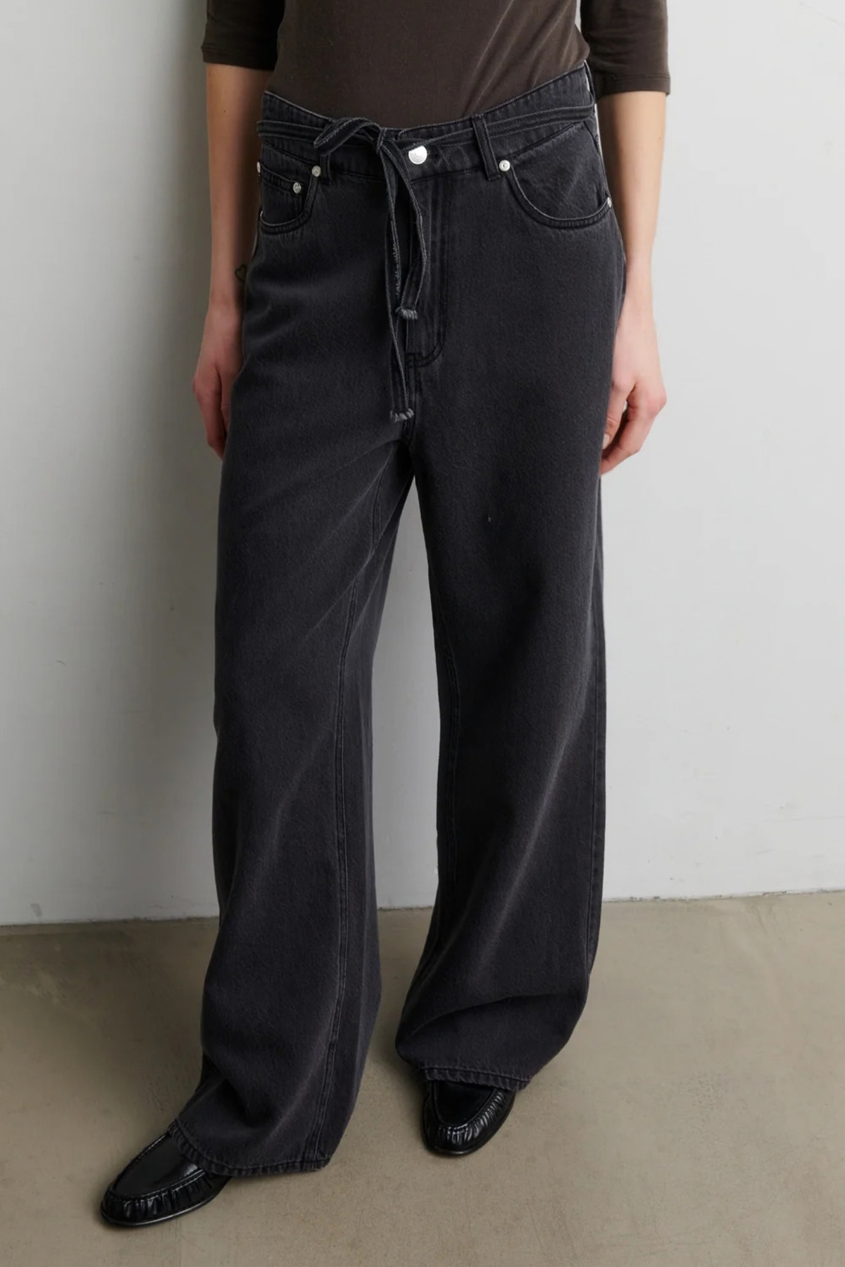 IRVANA DENIM JEANS - PEWTER