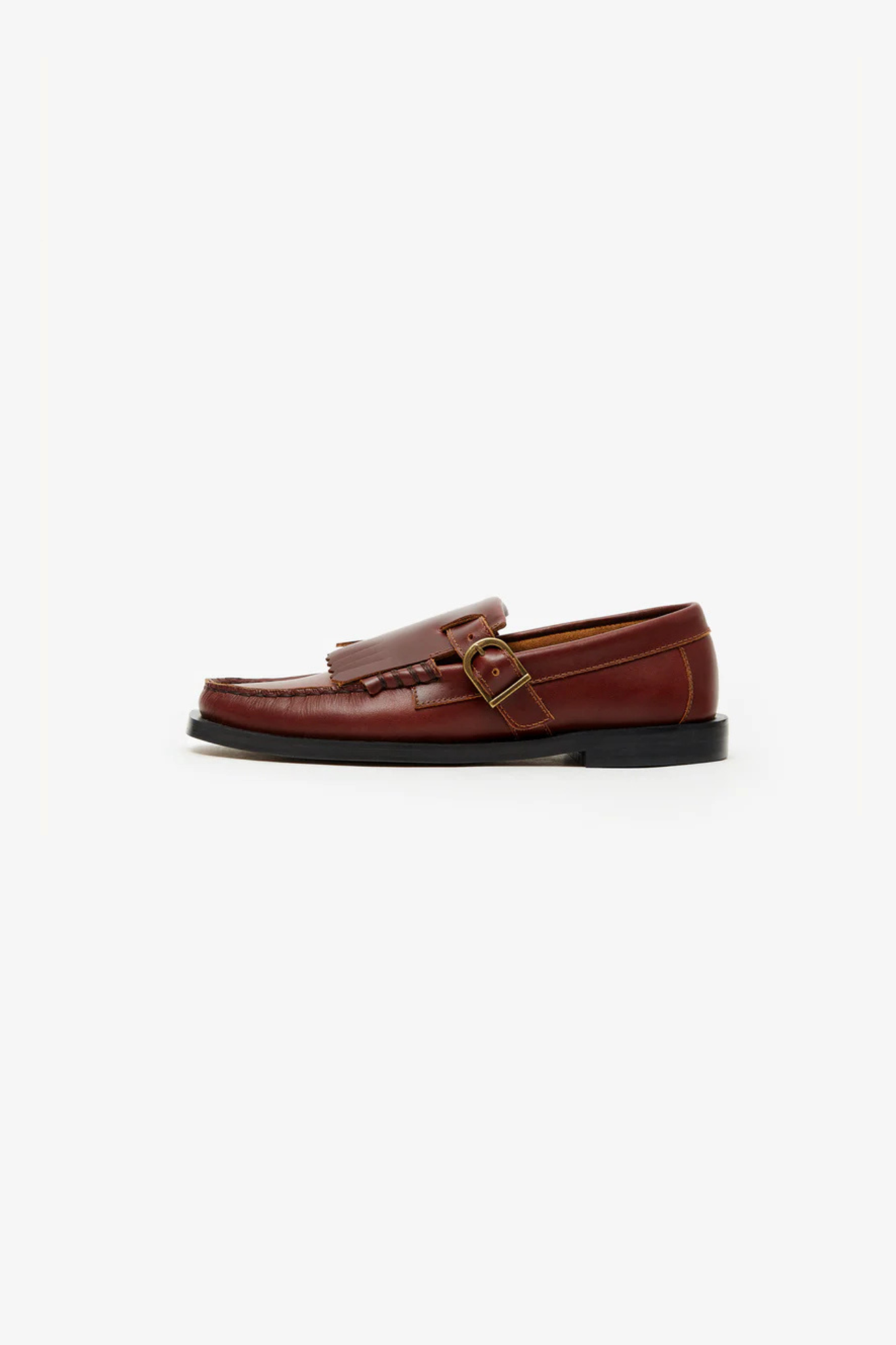 VEGA LEATHER T-BAR SHOES - REDISH
