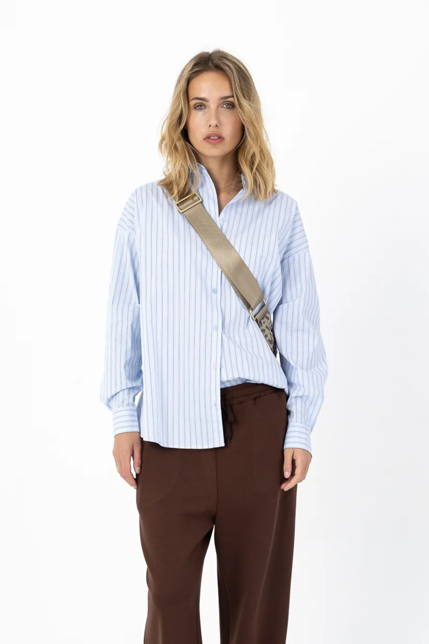 CLASSIC SHIRT BOXY FIT - BLUE STRIPES
