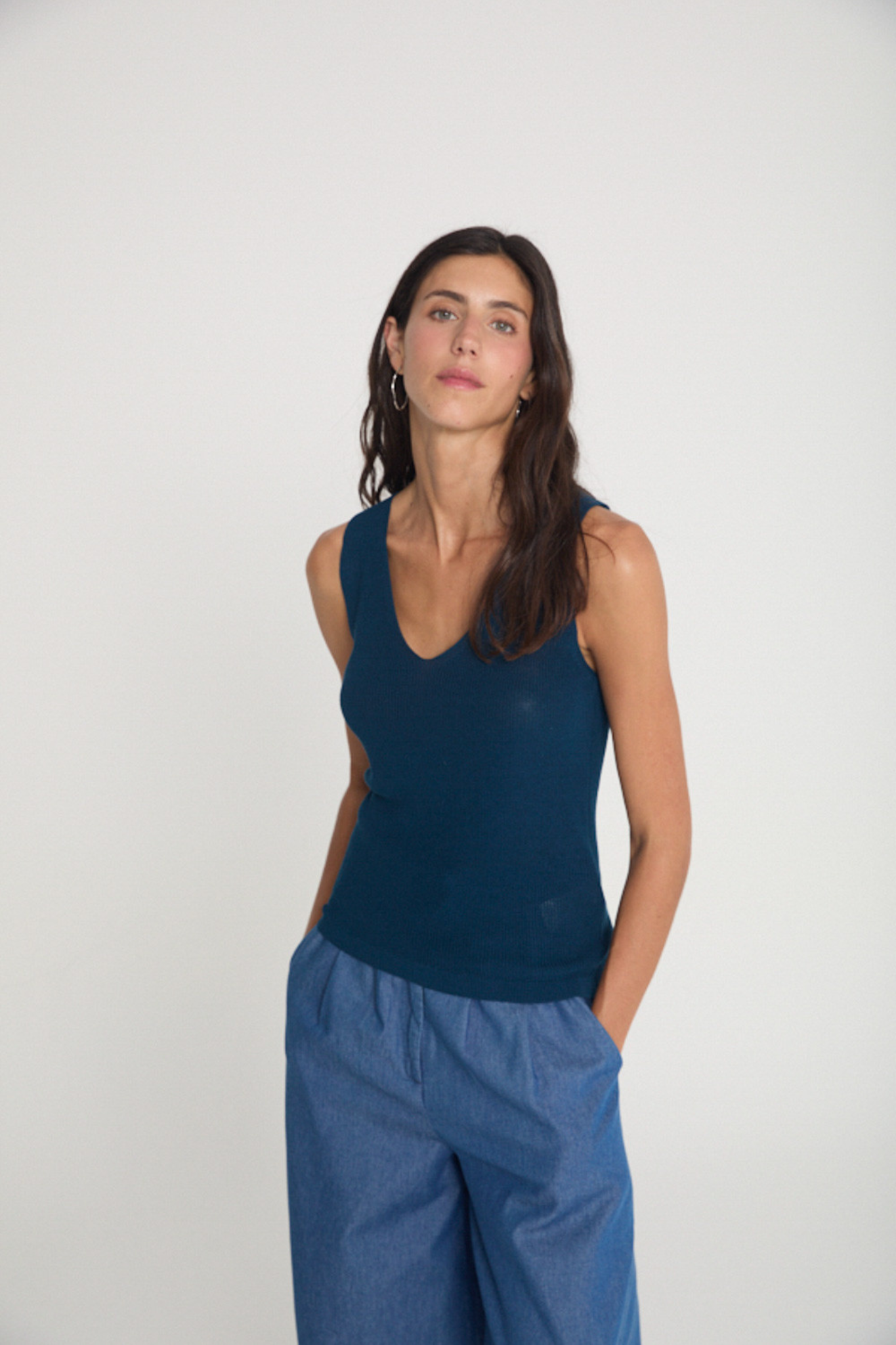 RUMENI TOP - NAVY