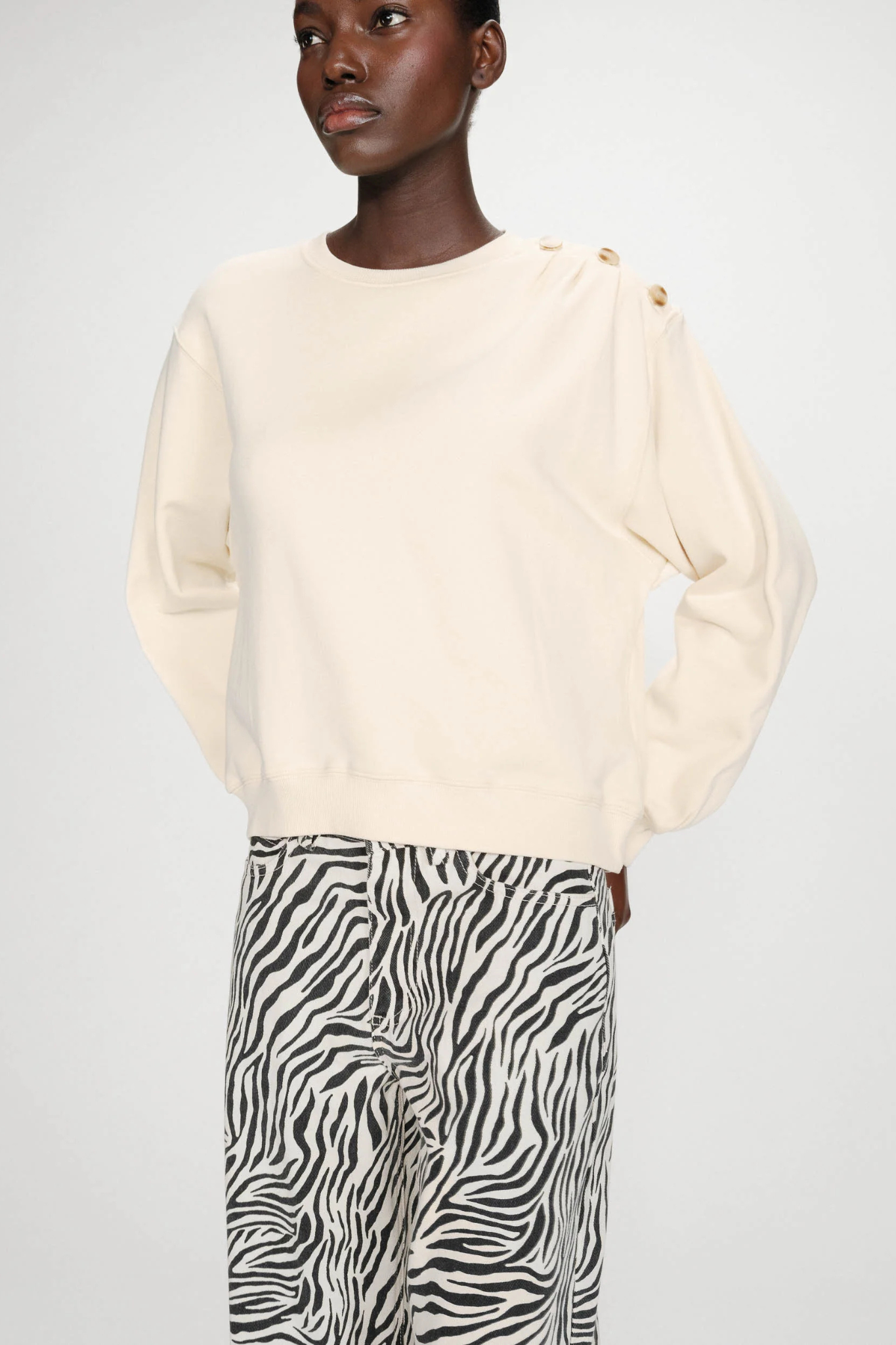 VONAN SWEATSHIRT - VANILLE