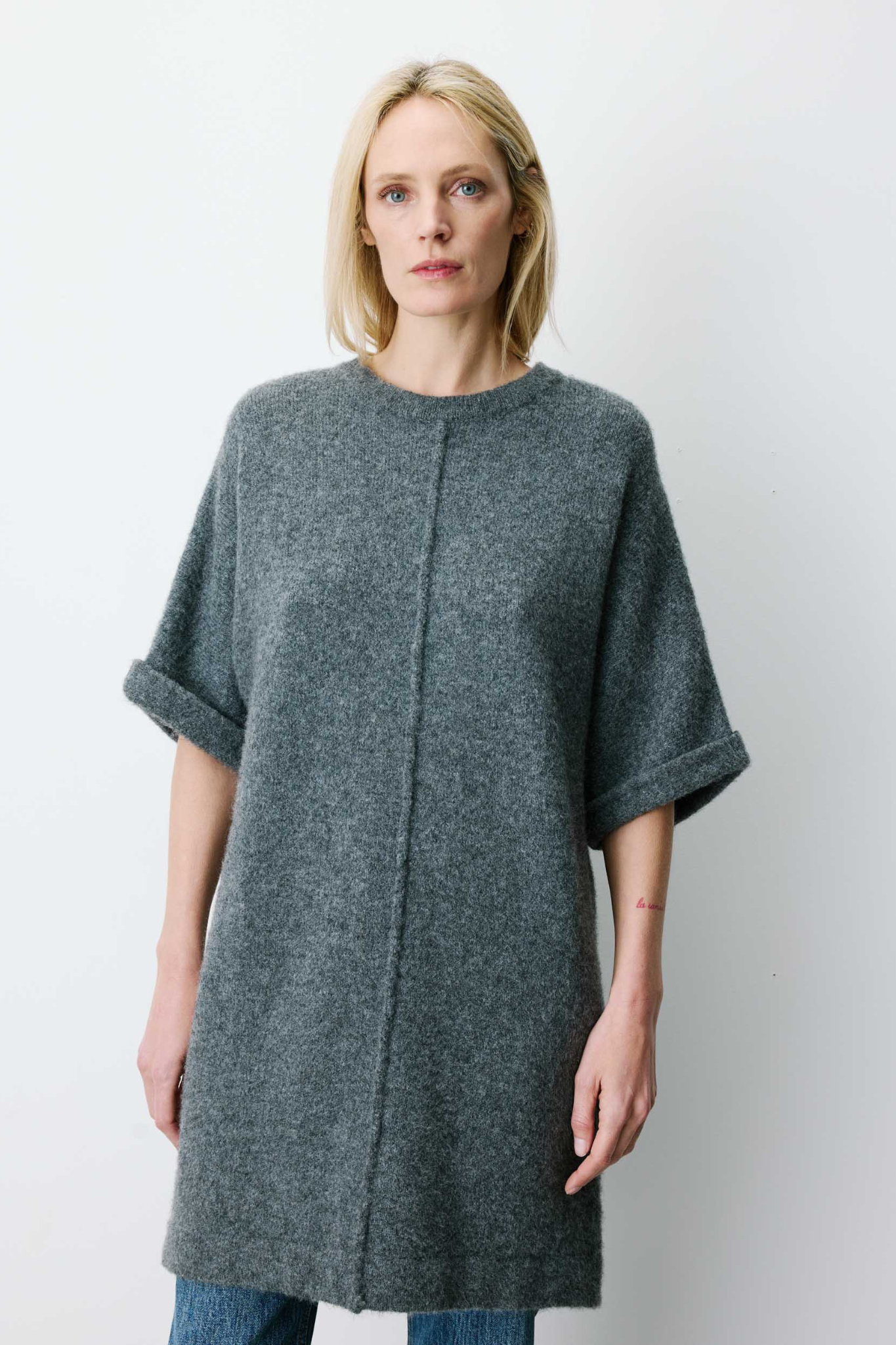 ALINAE DRESS - ANTHRACITE