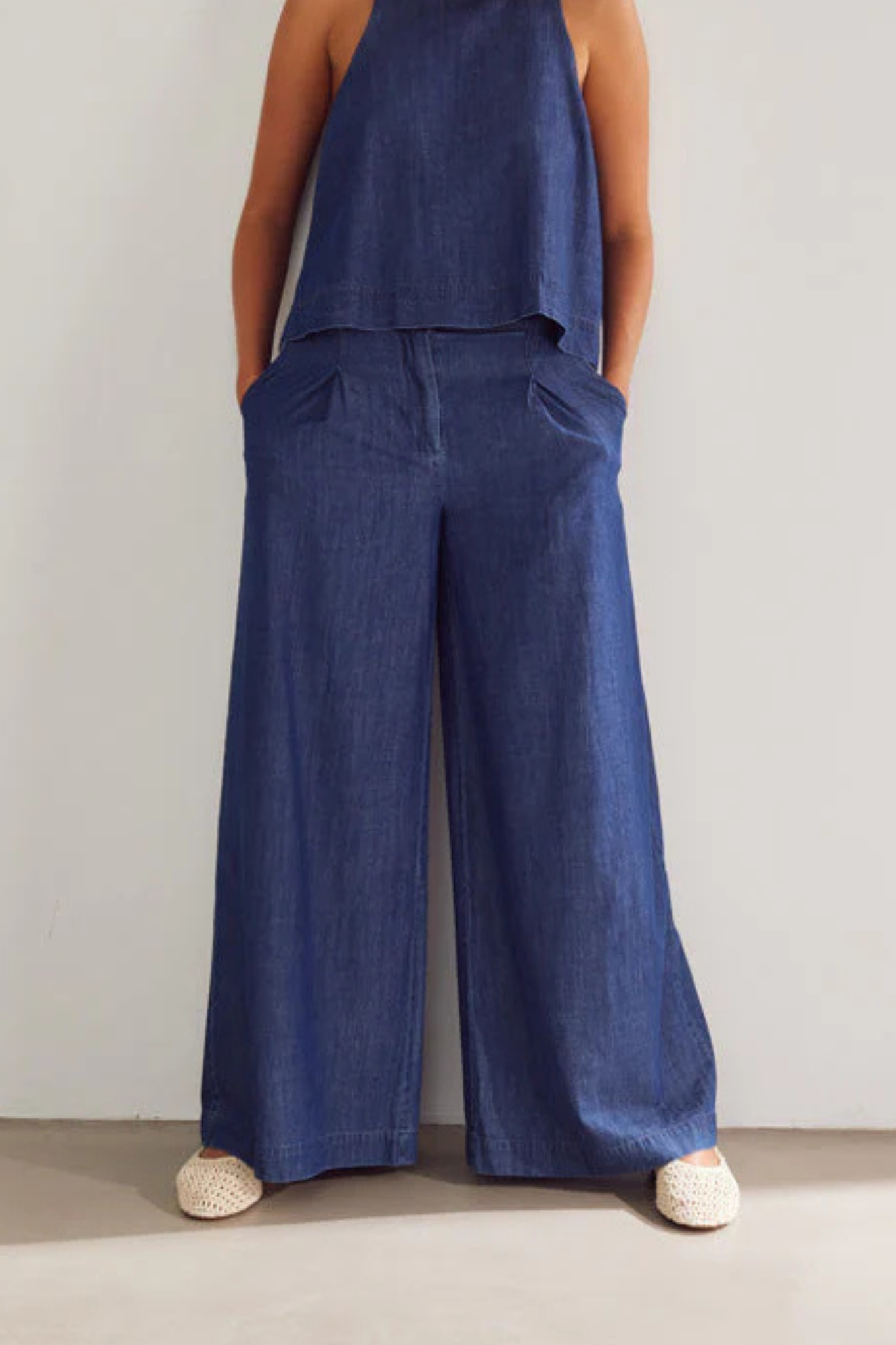 KAZIA PANTS - MEDIUM BLUE WASH