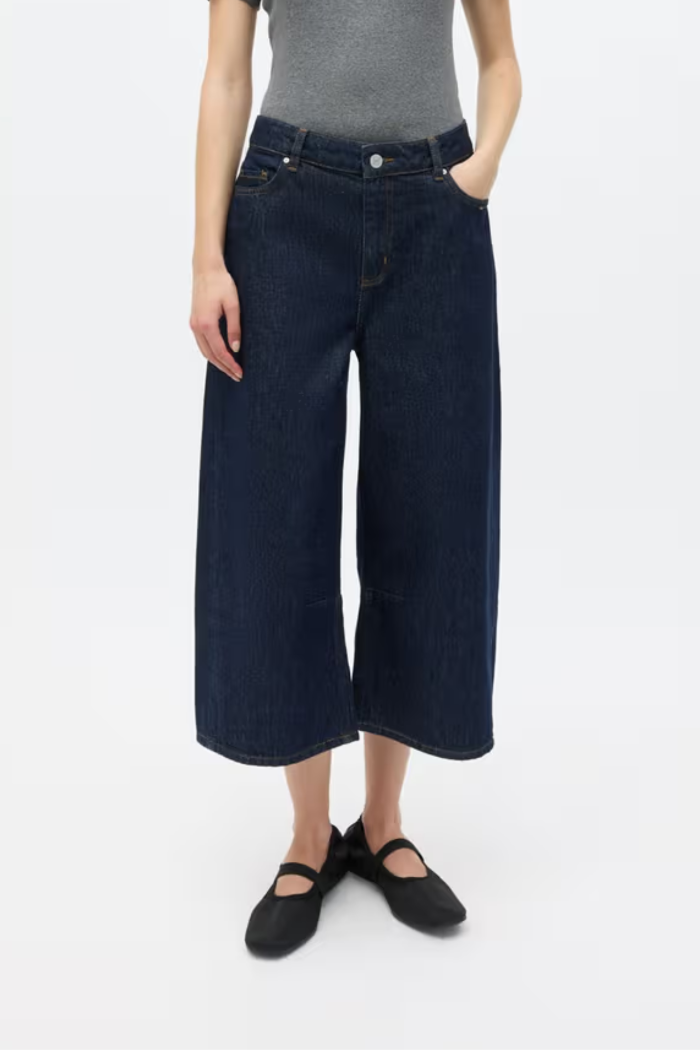 BILLIE CULOTTE JEANS - DARK BLUE RINSE