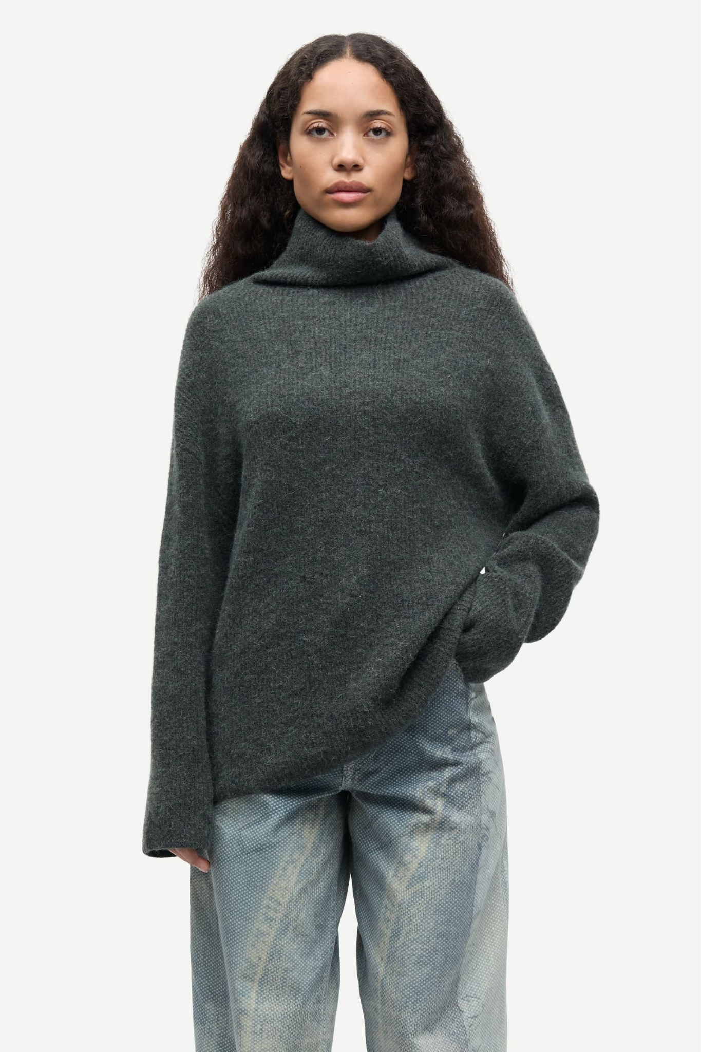 NORIS TURTLENECK - DARK EVERGREEN MEL