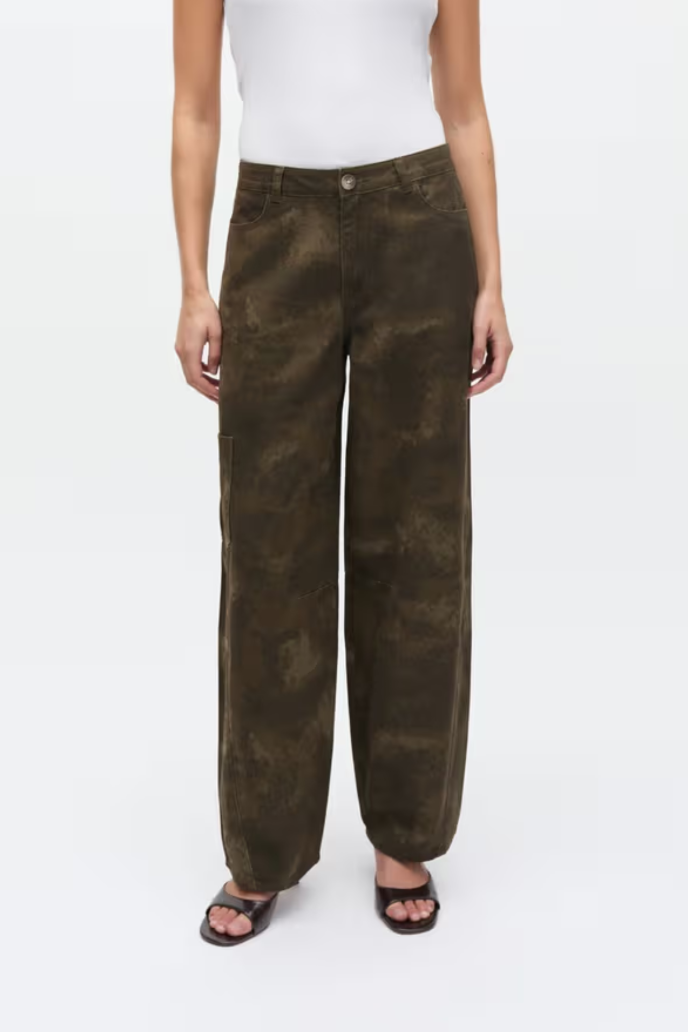 BILLA PANTS - SMOKEY OLIVE CAMO