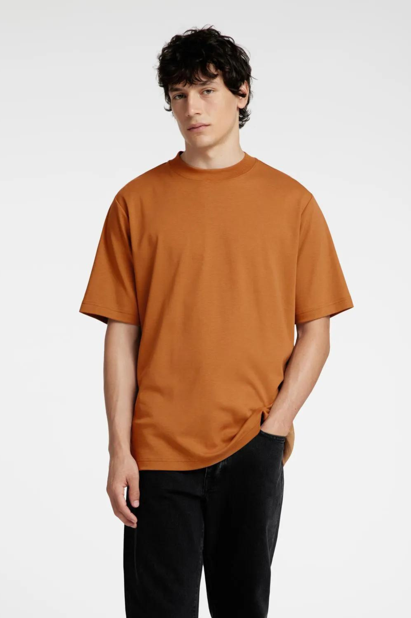 SLHRELAX-DANI SS INTERLOCK TEE - CHIPMUNK