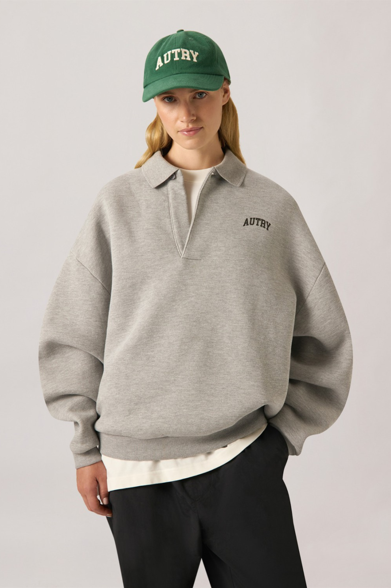 AUTRY MAIN UNISEX SWEATSHIRT - DARK MELANGE