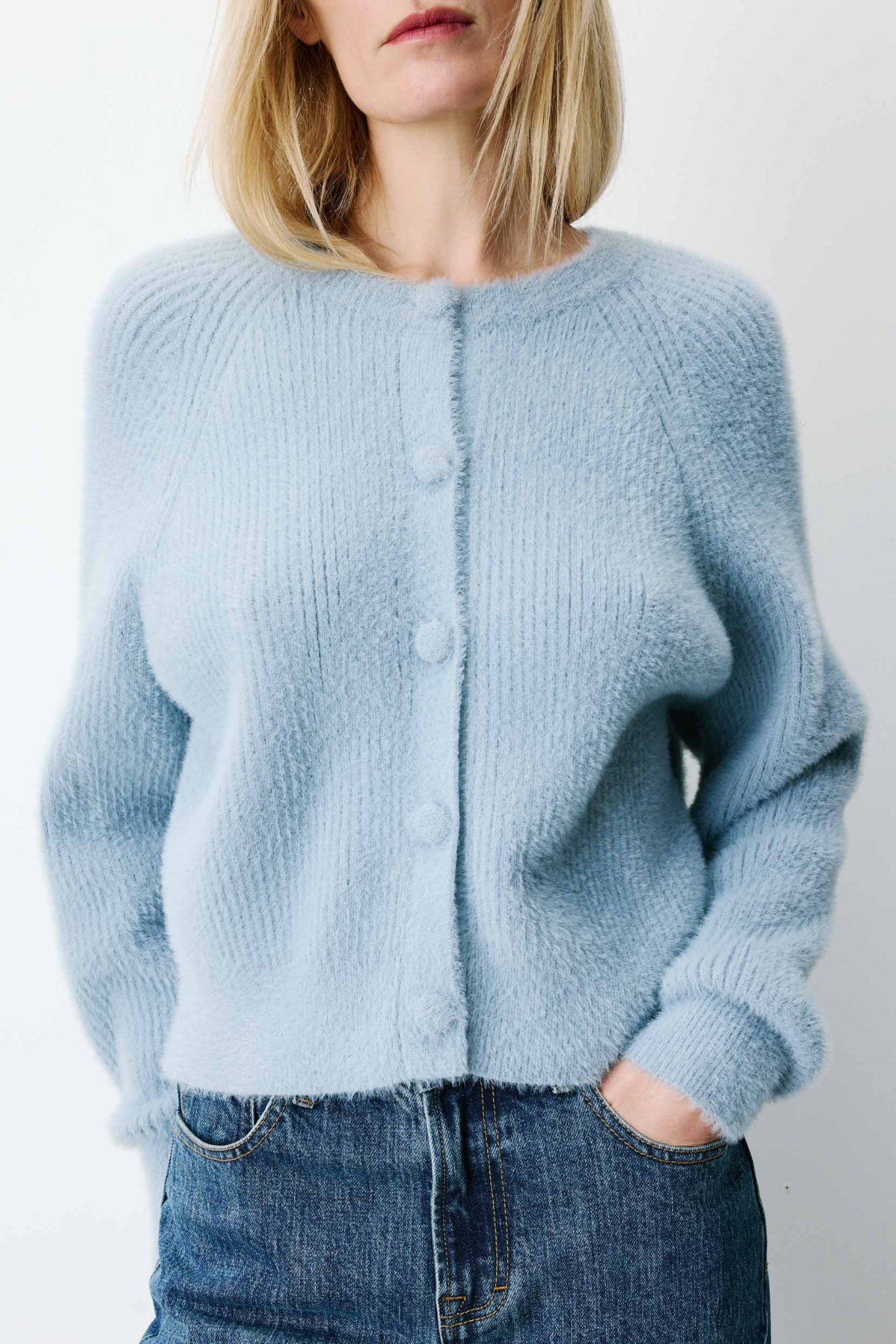ALERON CARDIGAN - BLUE