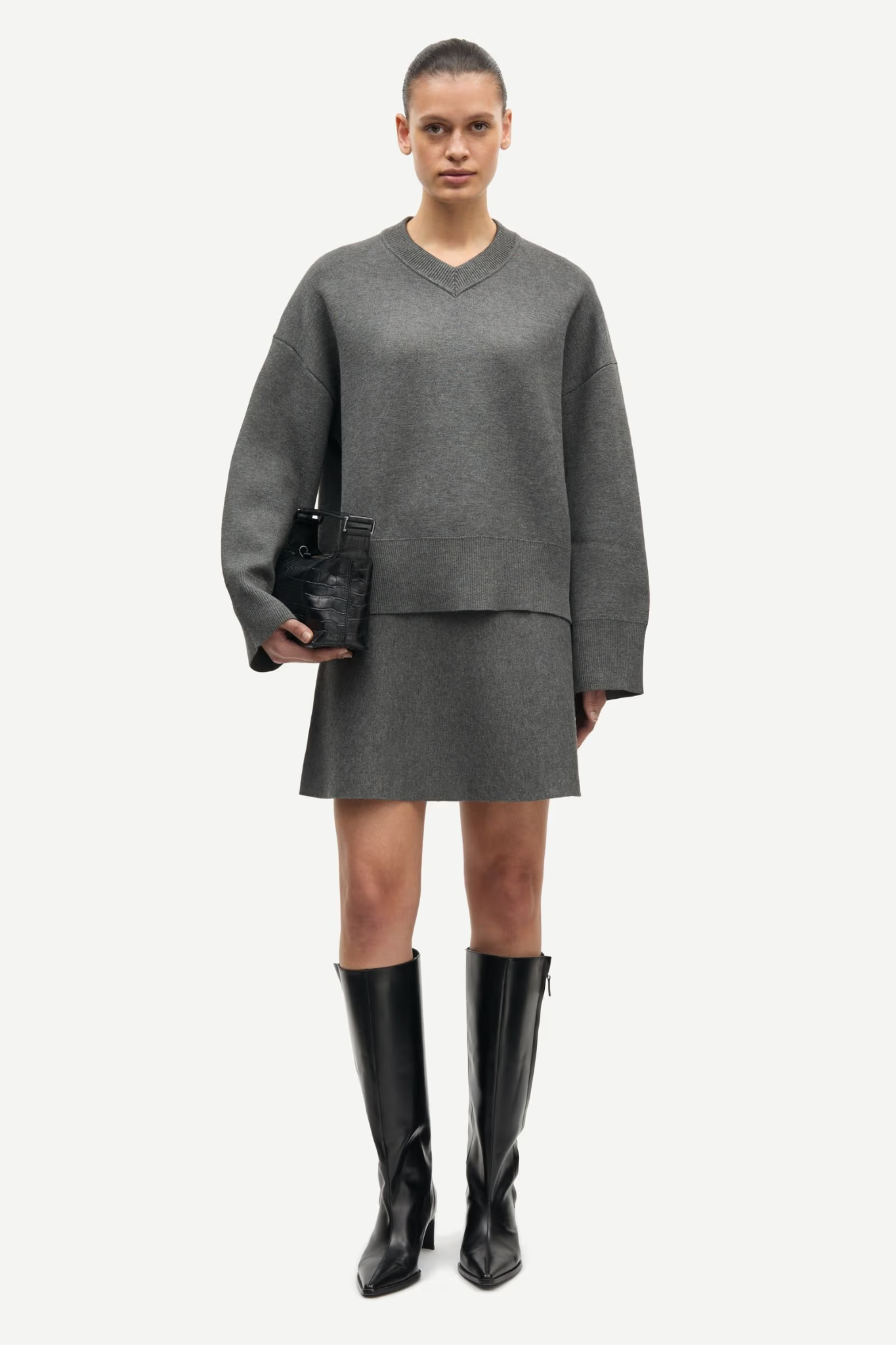 LULA SKIRT - DARK GREY