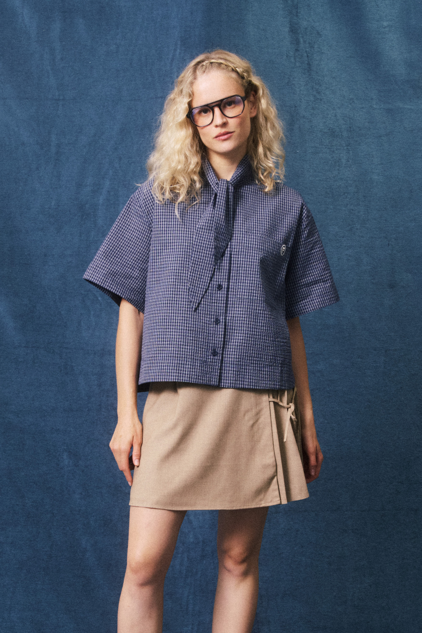 NAOMI SHIRT - NAVY BLUE