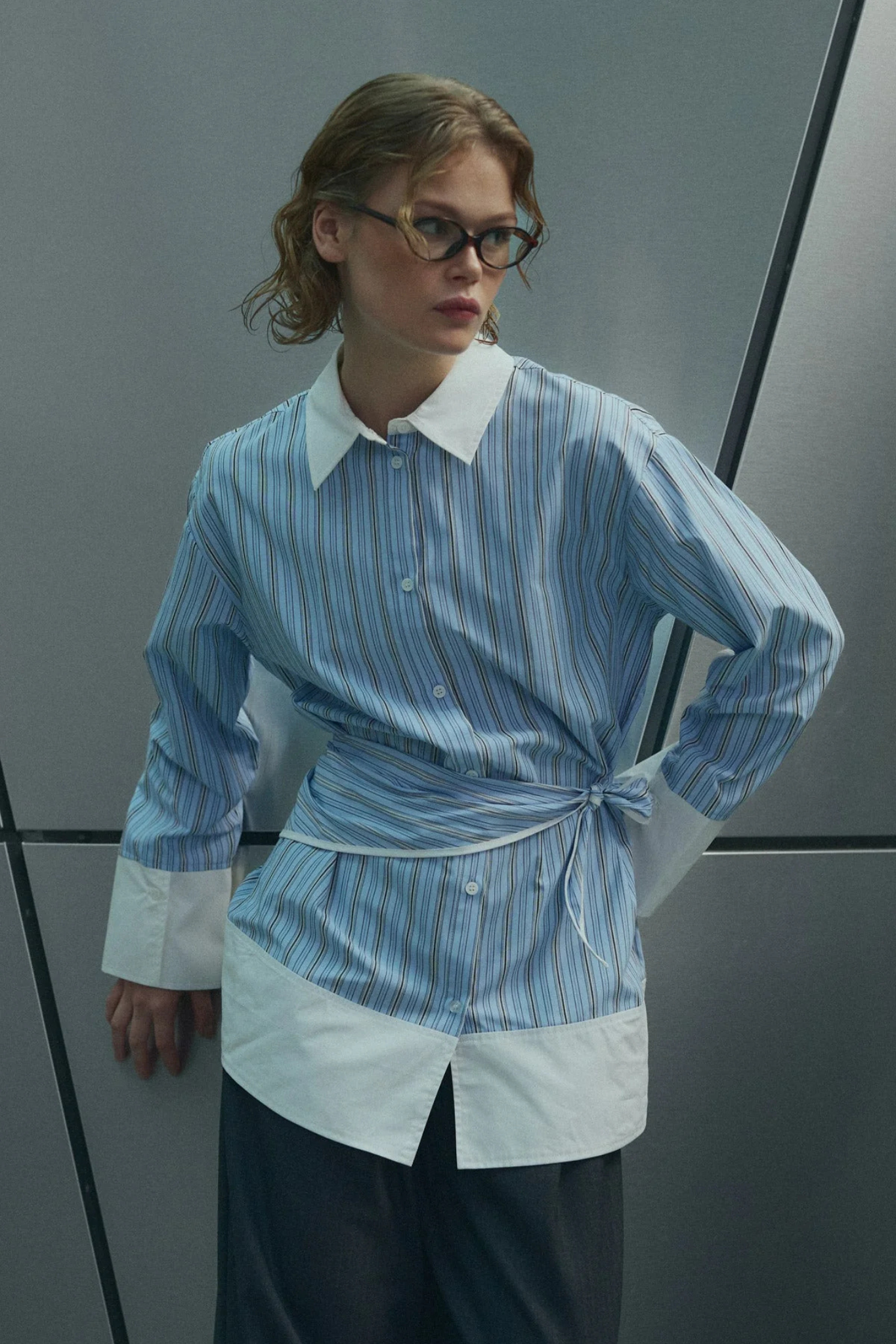 MARINELLE SHIRT - COETTA BLUE STRIPE