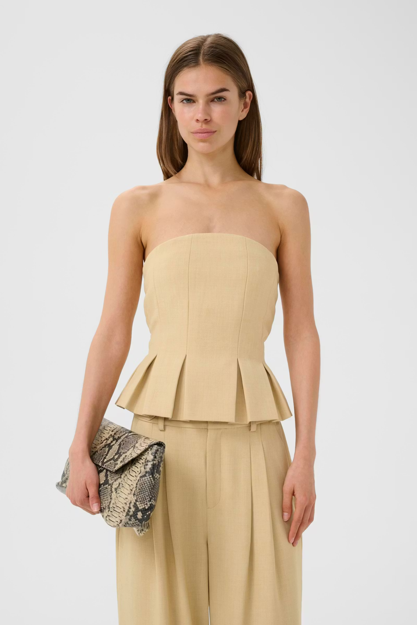 STACY TOP - PALE HAY MELANGE