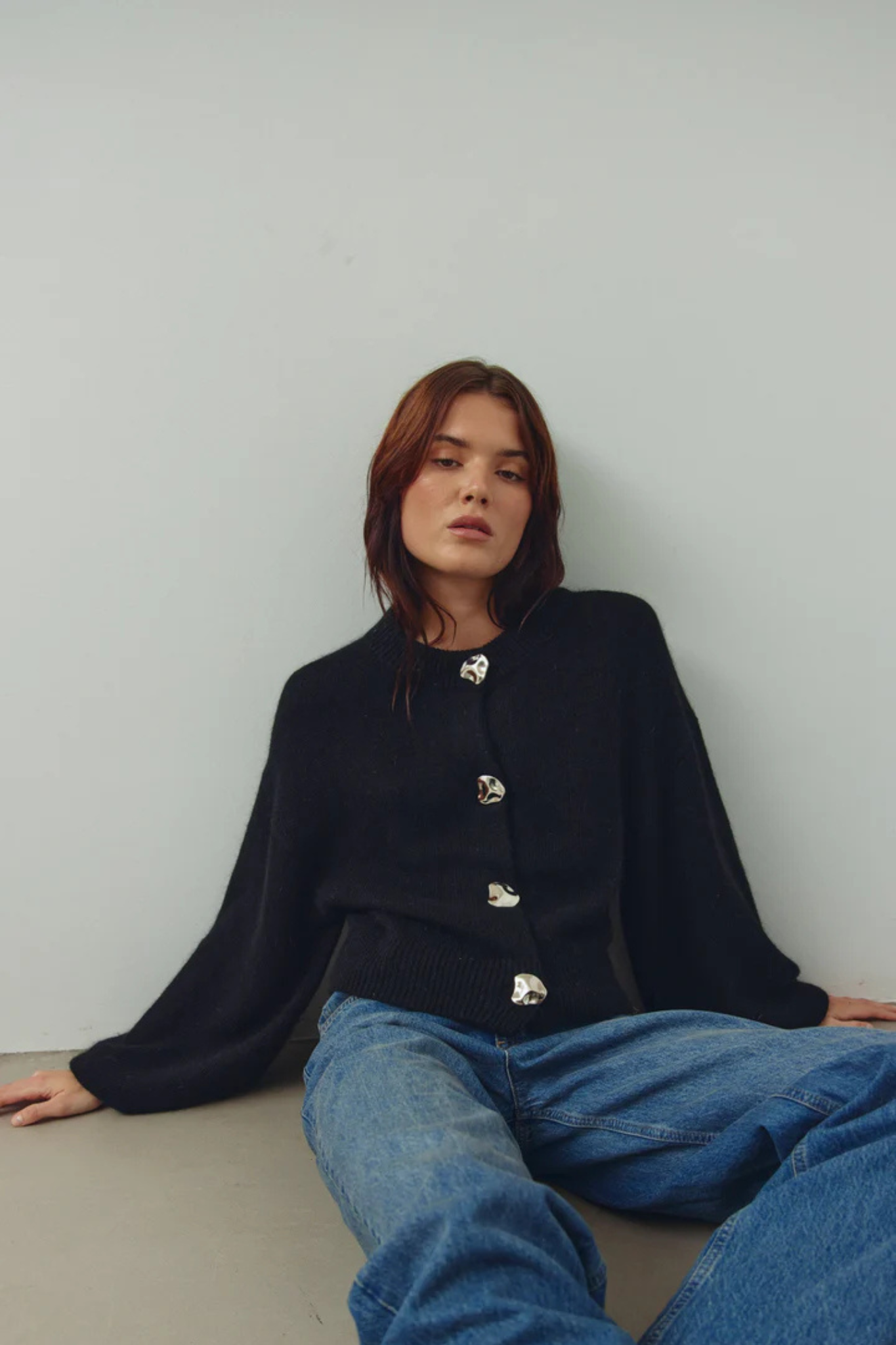 MILEY KNIT CARDIGAN - BLACK