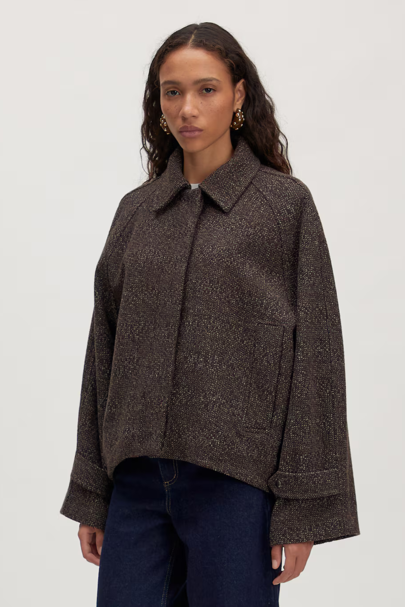 DARLIN WOOL JACKET - BROWN
