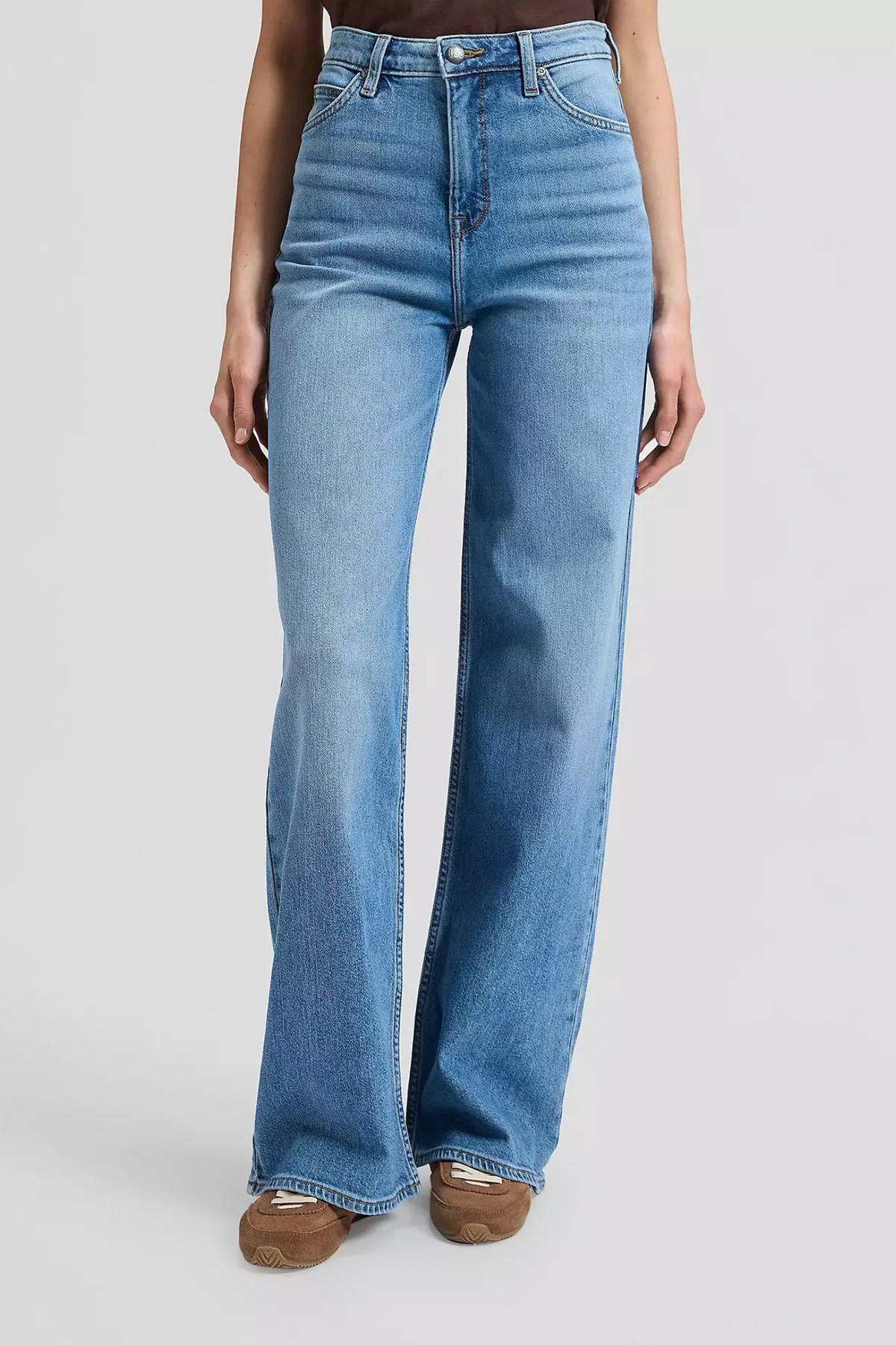 STELLA HIGH RISE WIDE LEG JEANS - BUDDING BLUE
