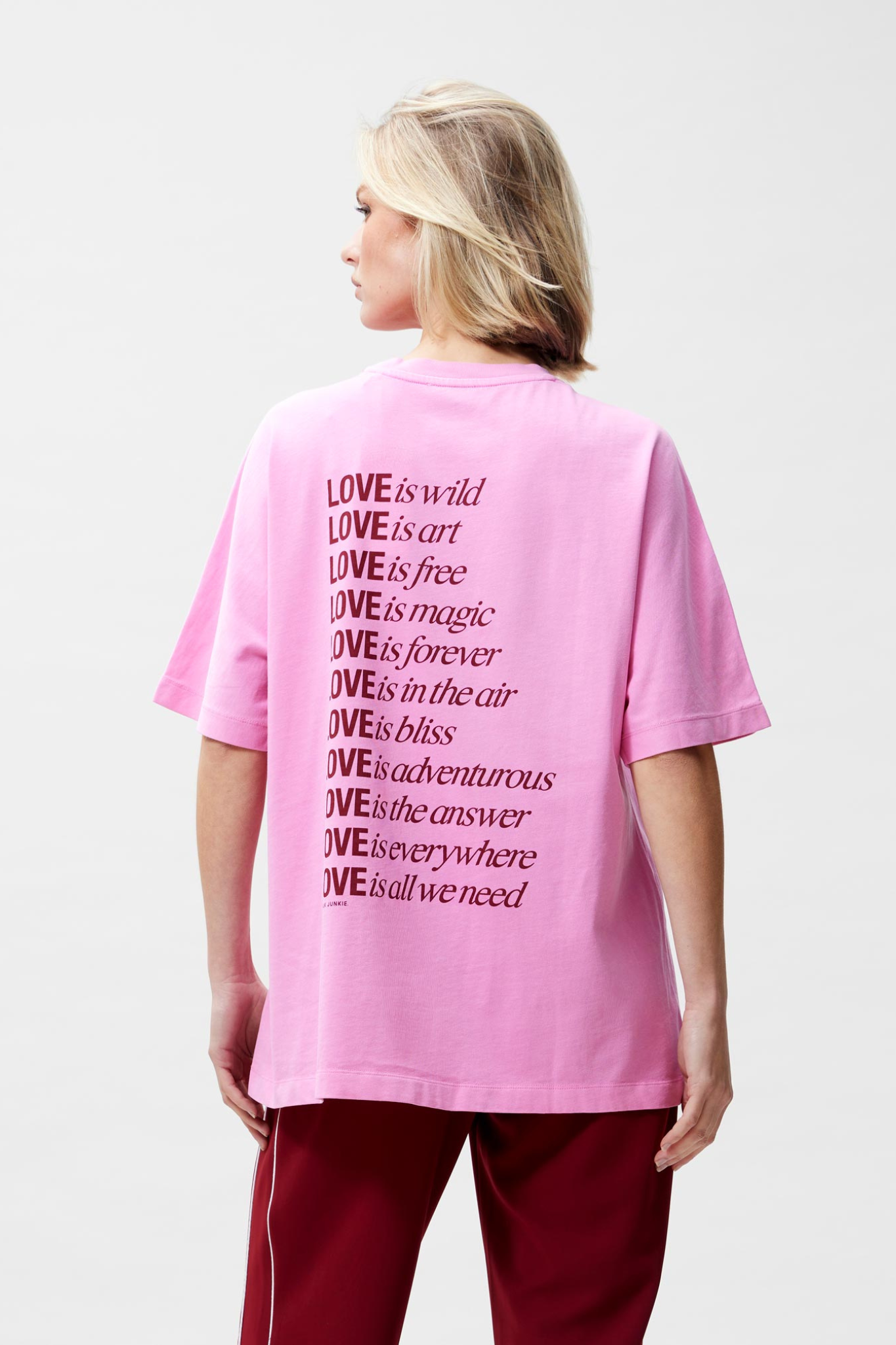 OVERSIZED GRAPHIC T-SHIRT - ROSEBLOOM