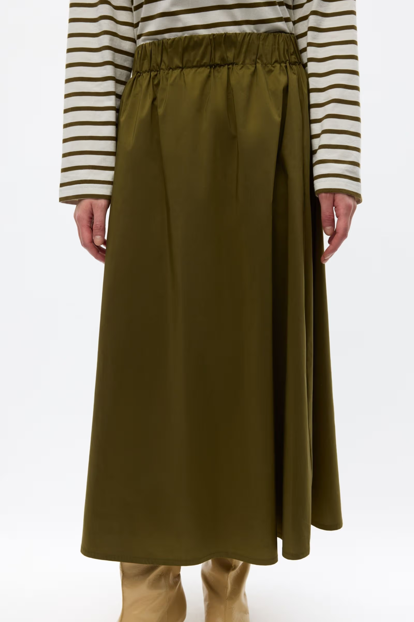 LILA SKIRT -DARK OLIVE