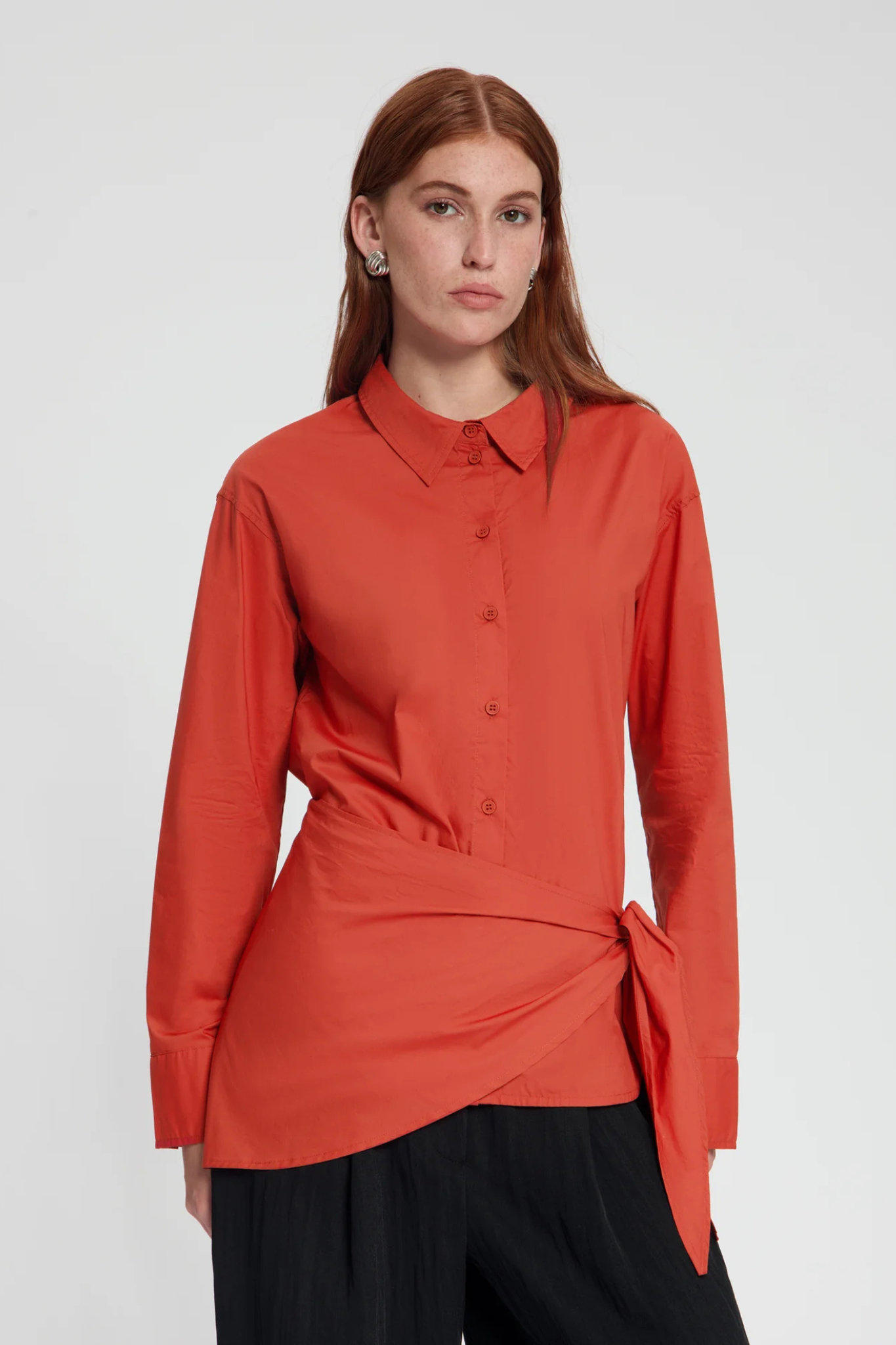 GRACE BLOUSE - DARK ORANGE