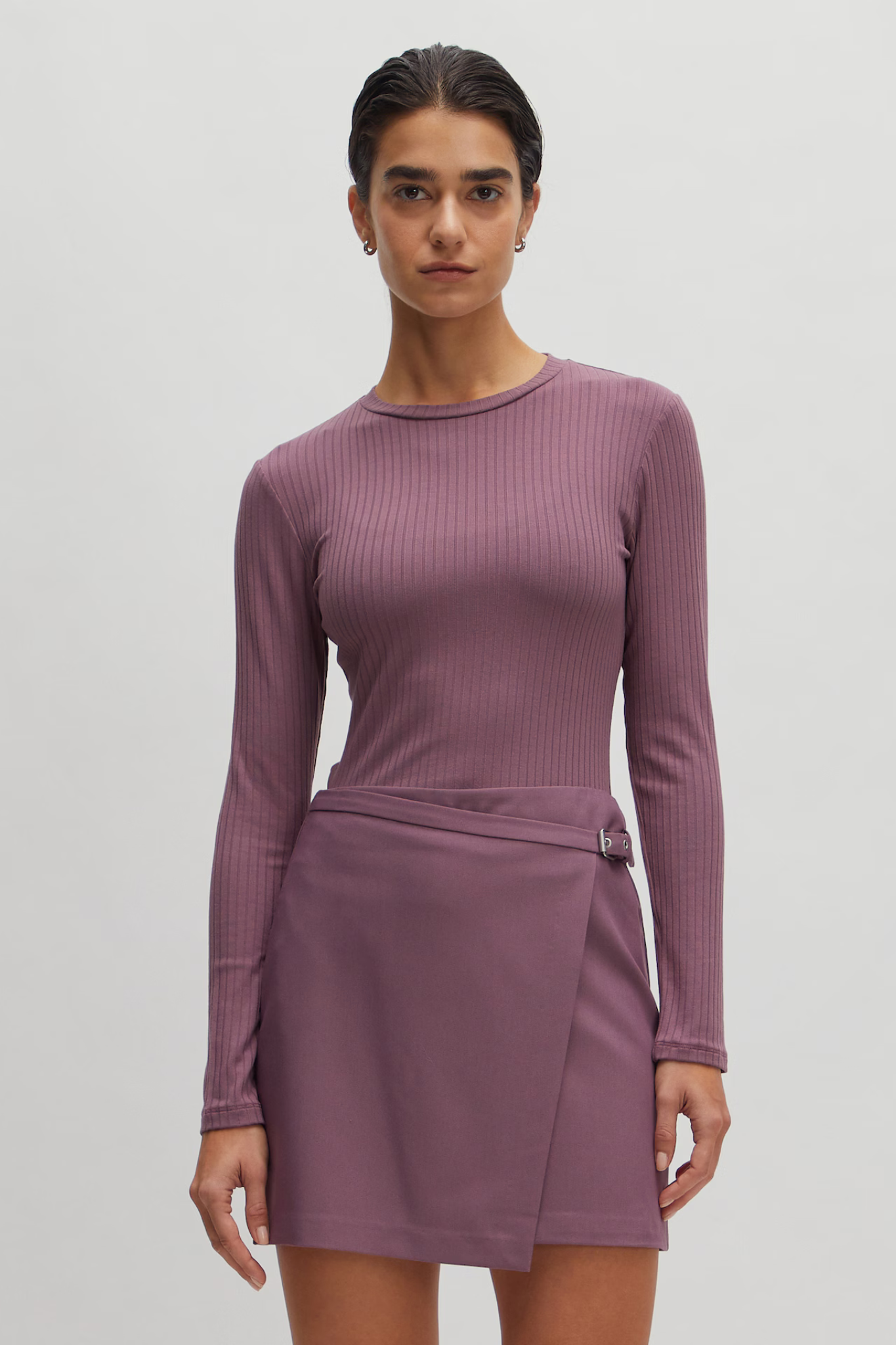 GINGER LONGSLEEVE T-SHIRT - MAUVE ORCHID