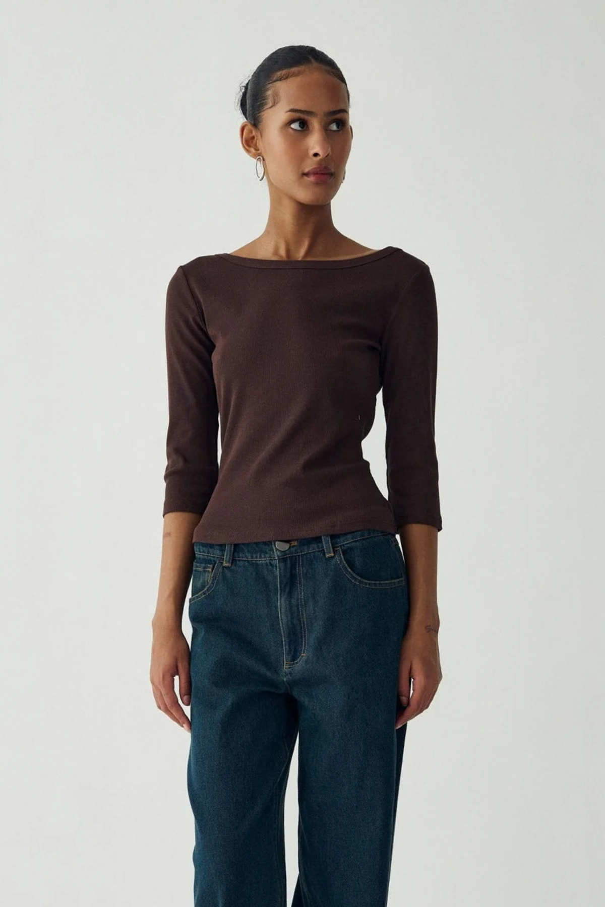 NIKEETA TOP - CHOCOLATE
