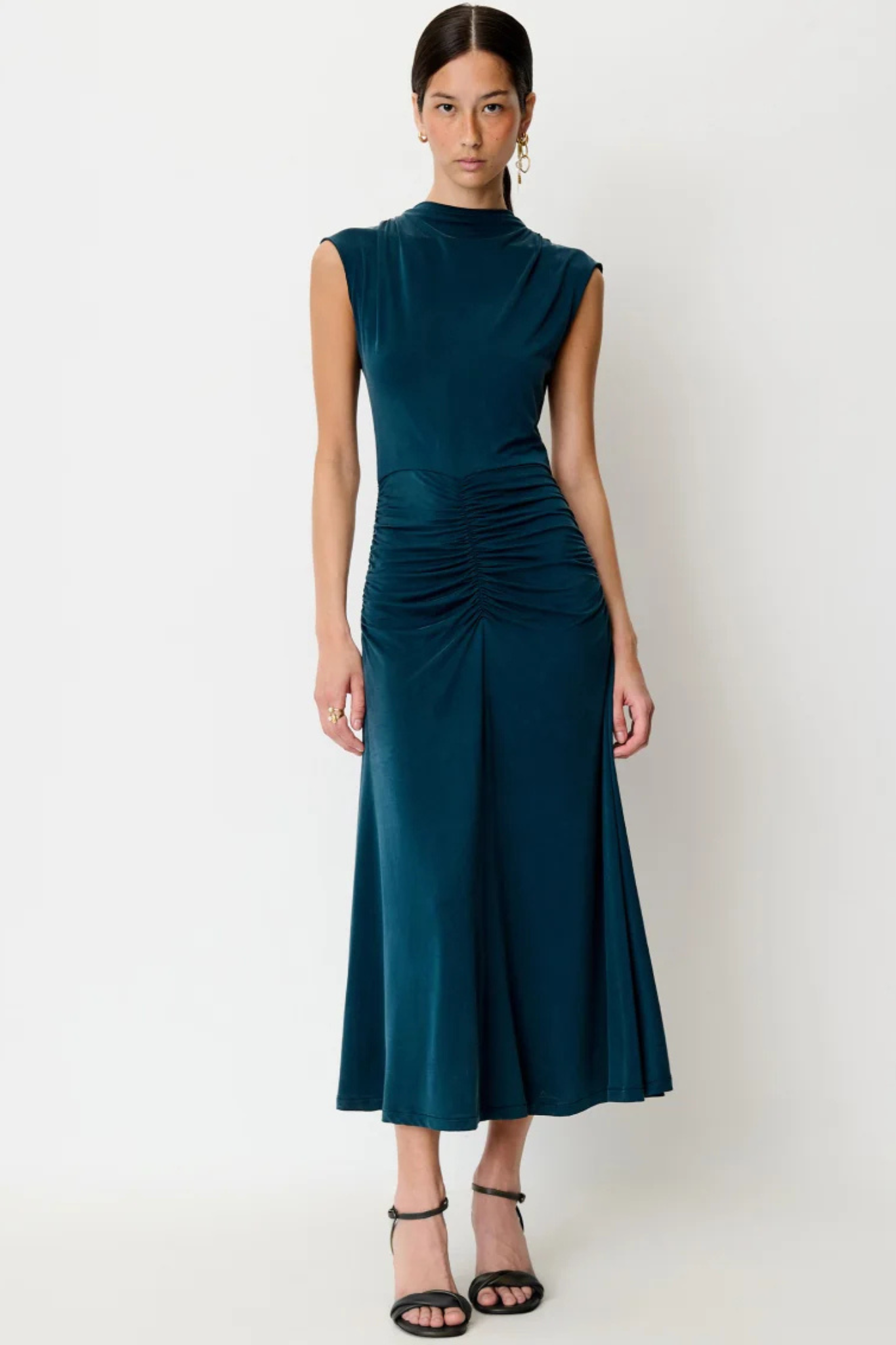RITESSA GATHERED DRESS - PAONEA