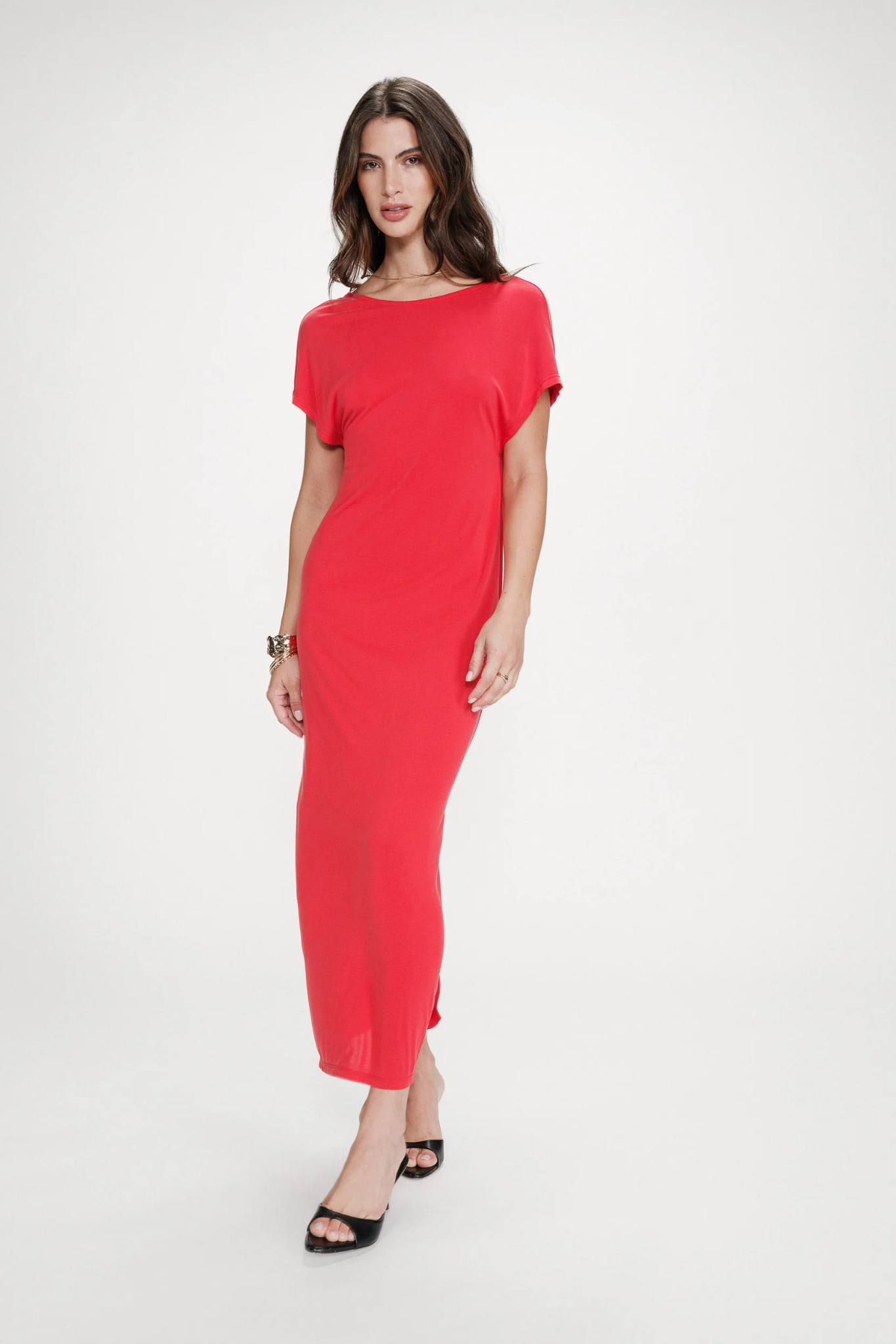 PEACE LONG DRESS - FUCHSIA